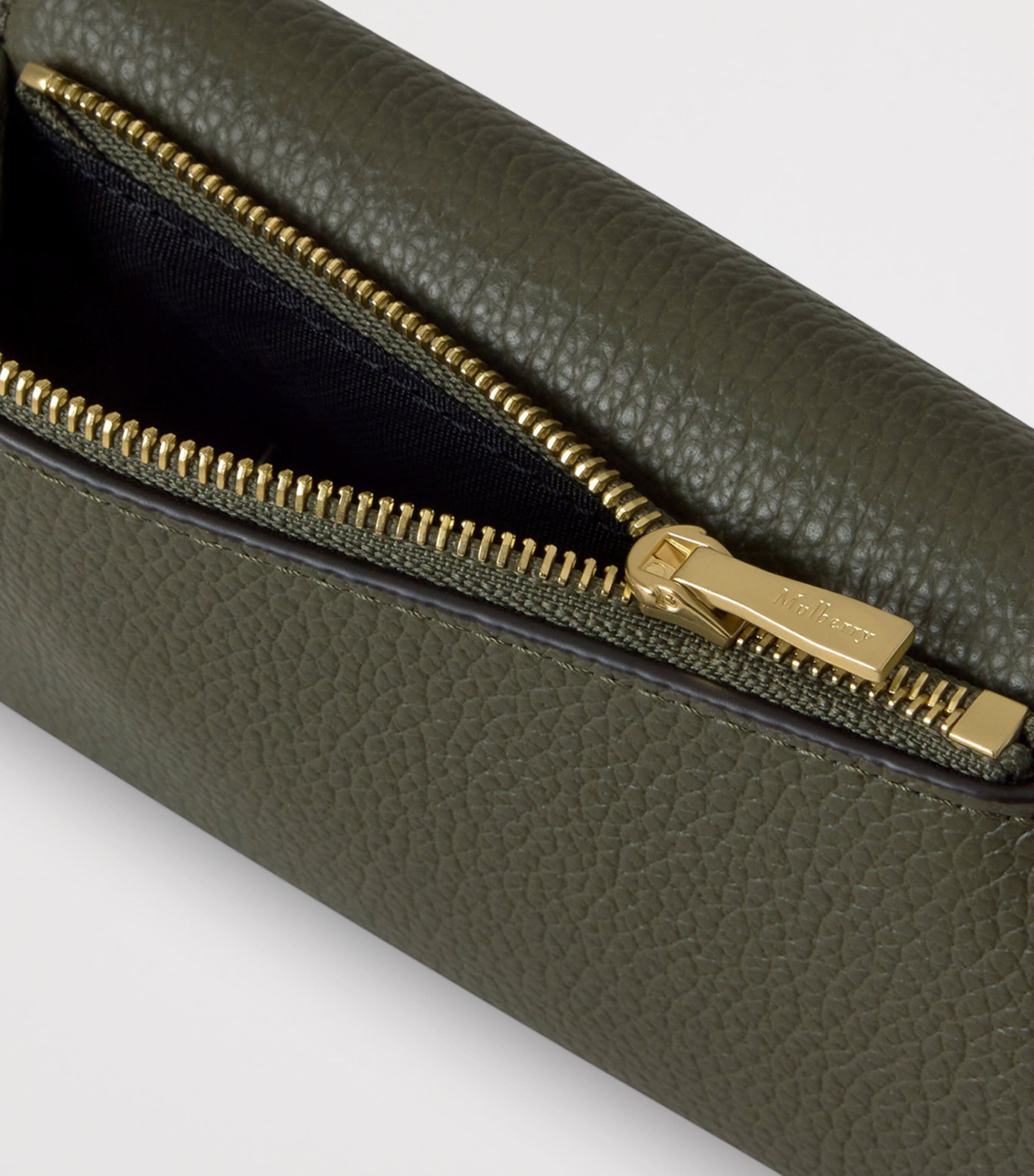 Leather Folded Multi-Card Wallet JUNIPER GREEN Image 3