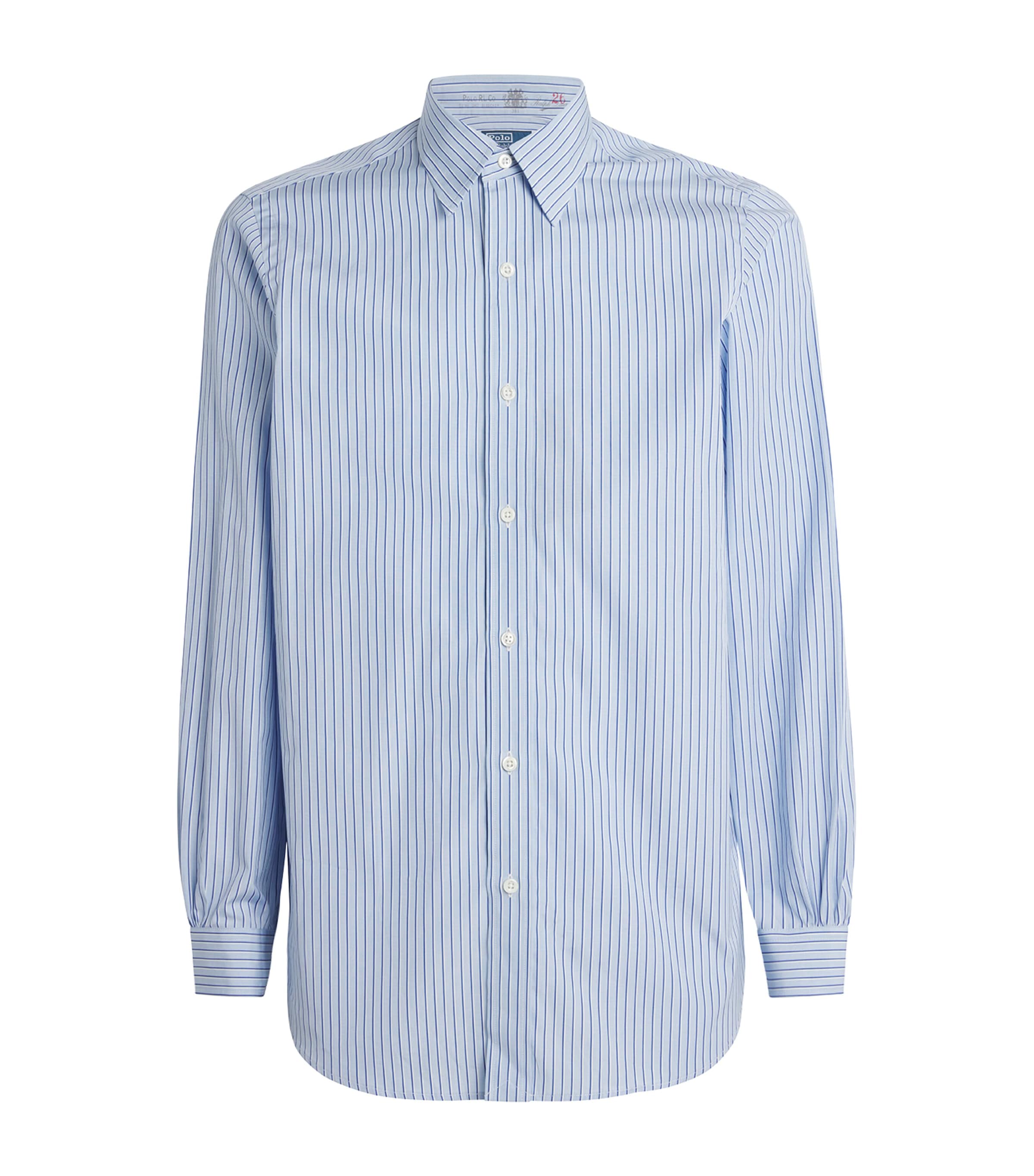 Polo Ralph Lauren X Thomas Mason Cotton Regent Stripe Shirt In Blue