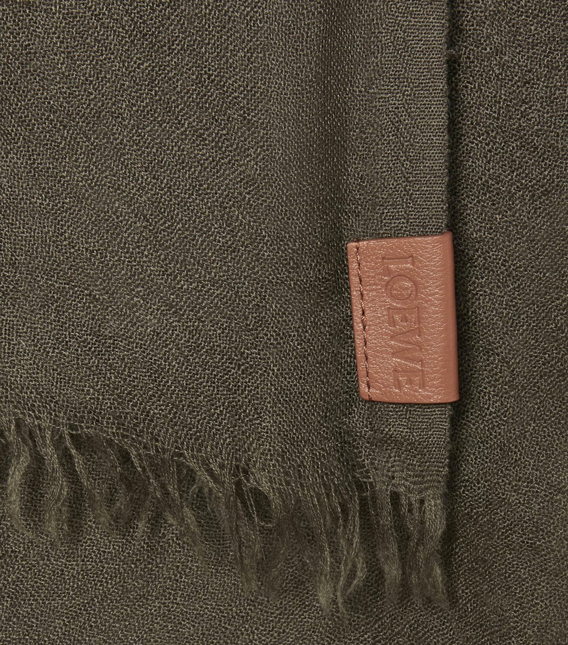 LOEWE Cashmere Logo Scarf Tea Dust Glaze Image 3