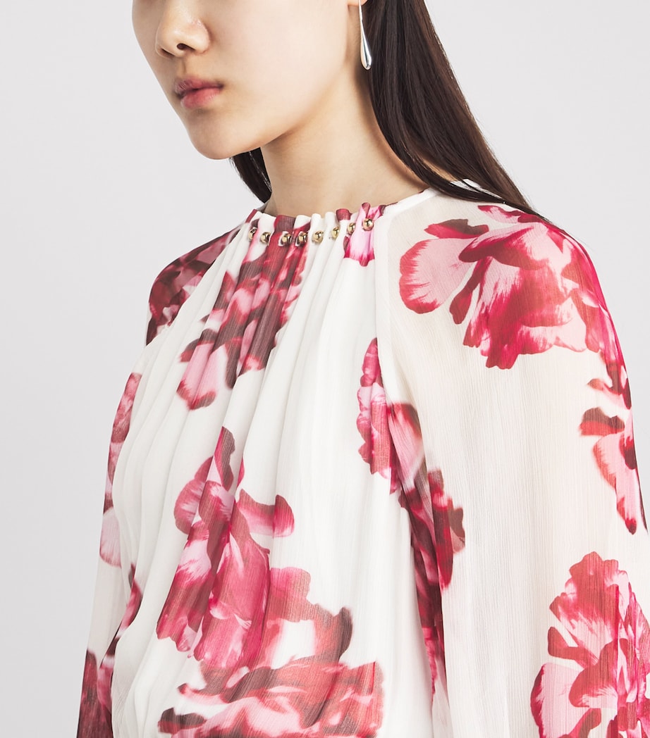 Rebecca Vallance Womens Damask Rose Maxi Dress Print Image 3