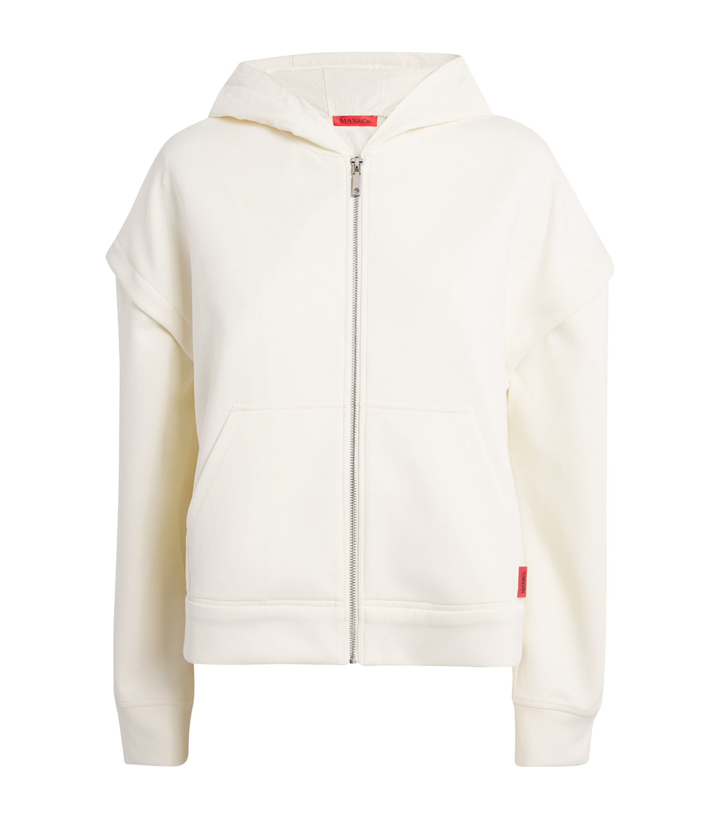 MAX&Co. Cotton-Blend Jersey Hoodie | Women Clothing | Tops | Sweatshirts & Hoodies | Designers | Maxco