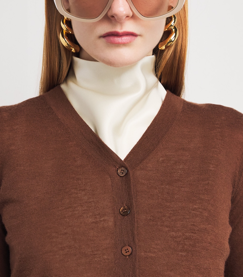 Cashmere Gillies Henley Sweater CINNAMON Image 6