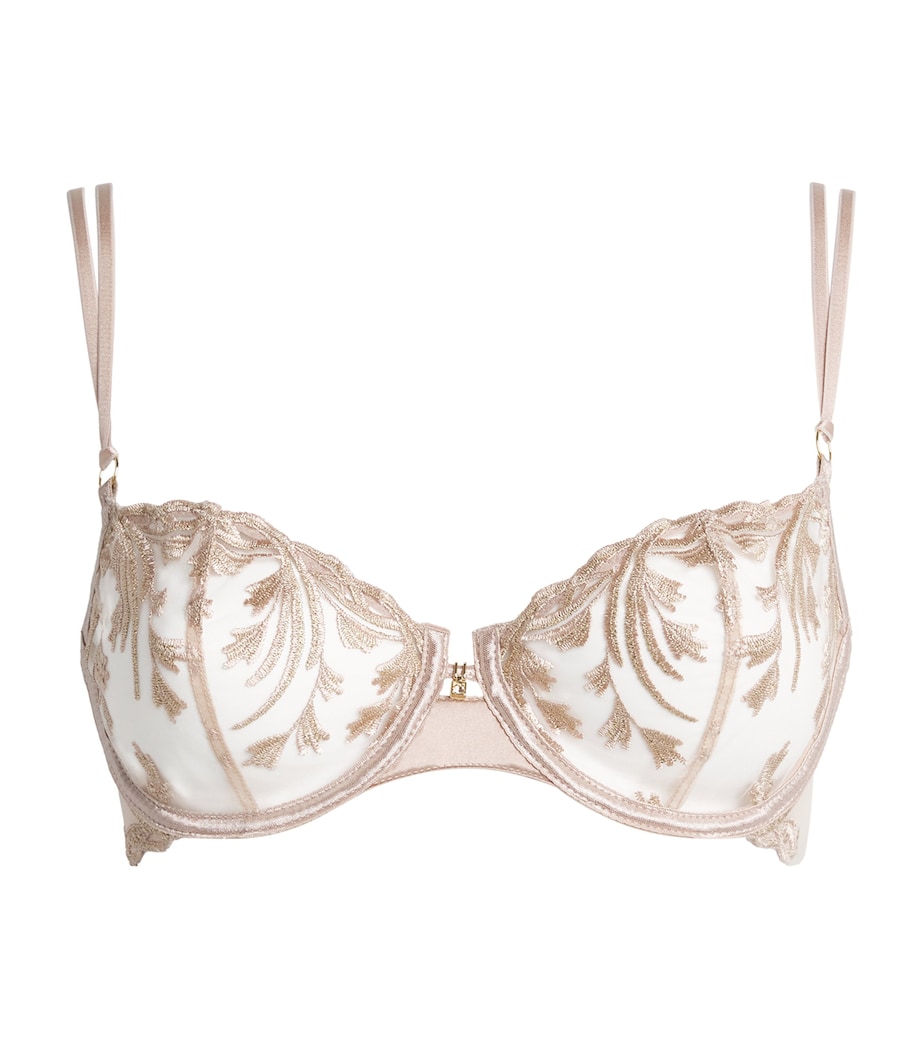 Aubade Womens Cosmic Romance Half-Cup Bra Sand Rose Image 1