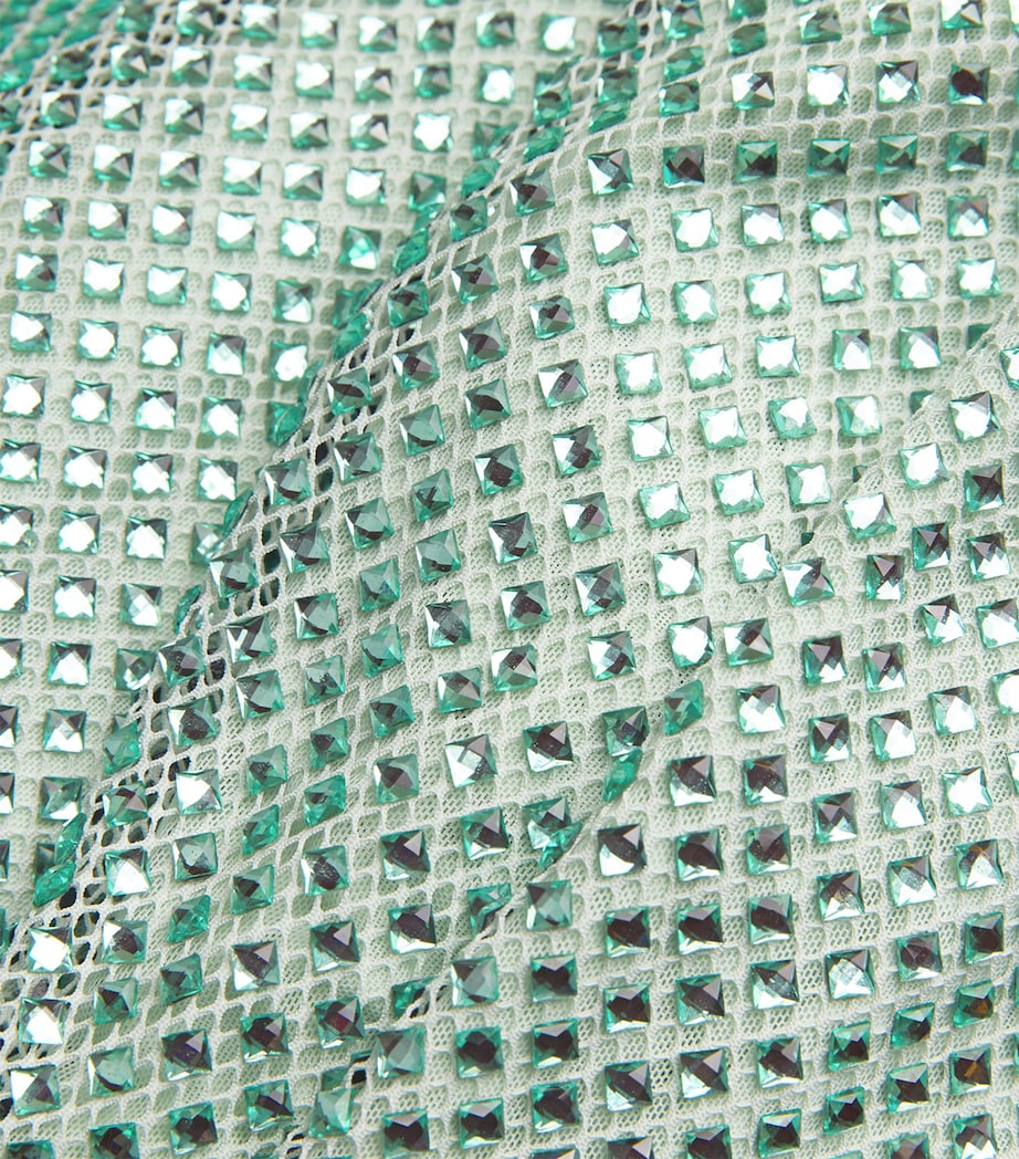 Crystal-Embellished Maxi Dress GREEN Image 5