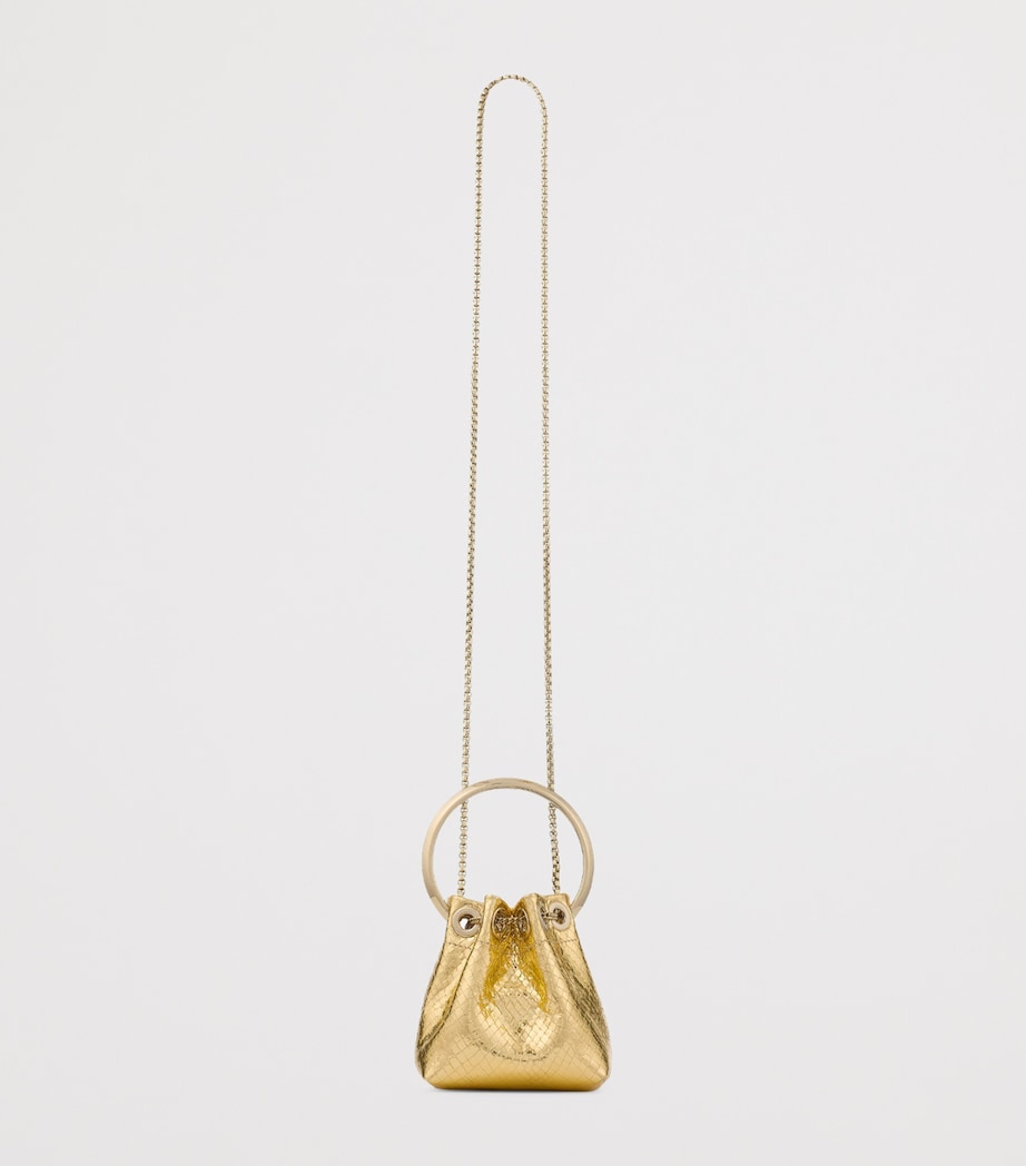 Micro Bon Bon Leather Top-Handle Bag GOLD/LIGHT GOLD Image 4