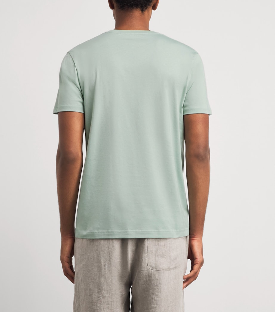 Sunspel Mens Supima Cotton Riviera T-Shirt Gnjb Laurel Image 5