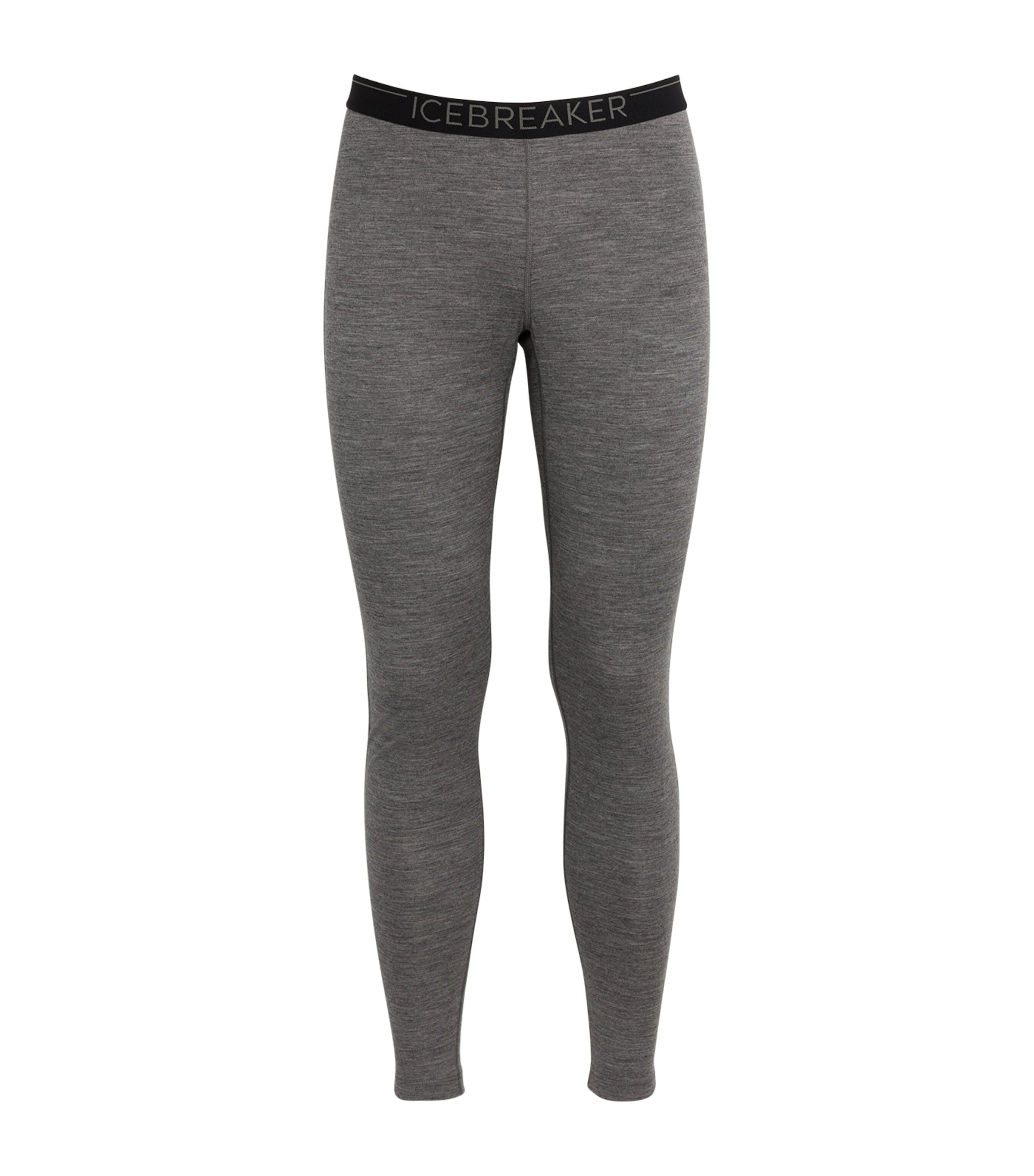 Icebreaker Merino Wool 200 Oasis Base Layer Leggings In Gray