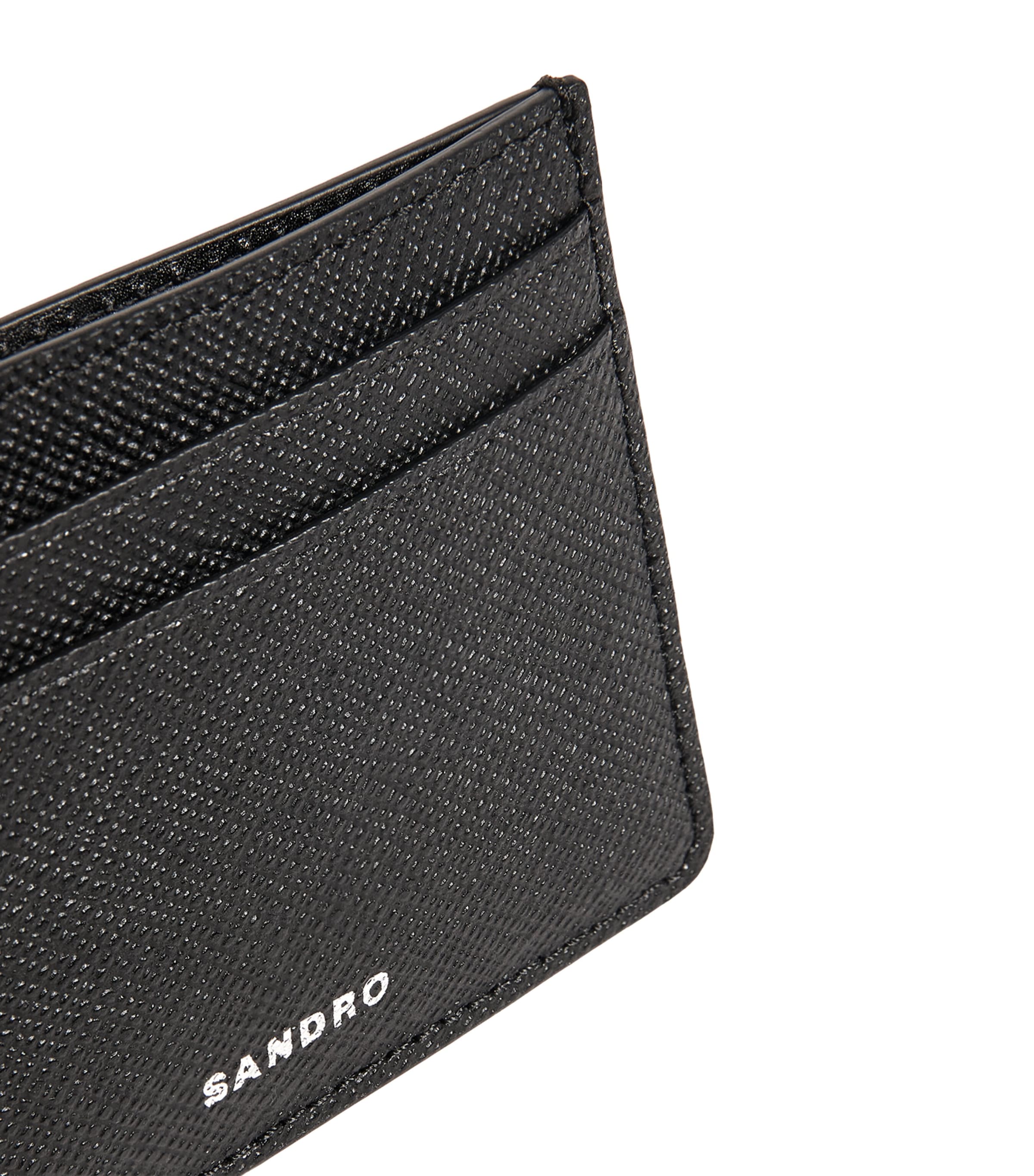 Leather Card Holder BLACK Image 3
