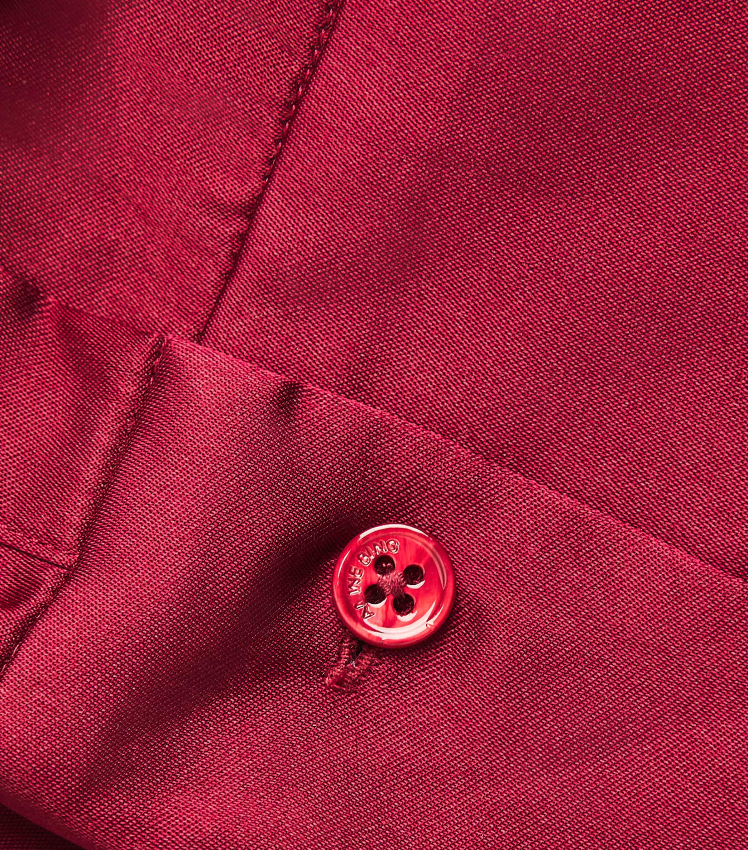 Silk-Blend Amanda Shirt BURGUNDY Image 5