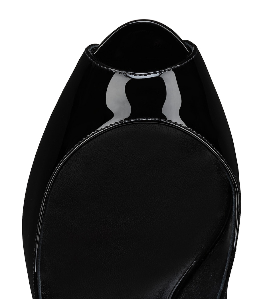 Hot Chick Alta Patent Leather Peep Toe Pumps 120 B439 Image 4