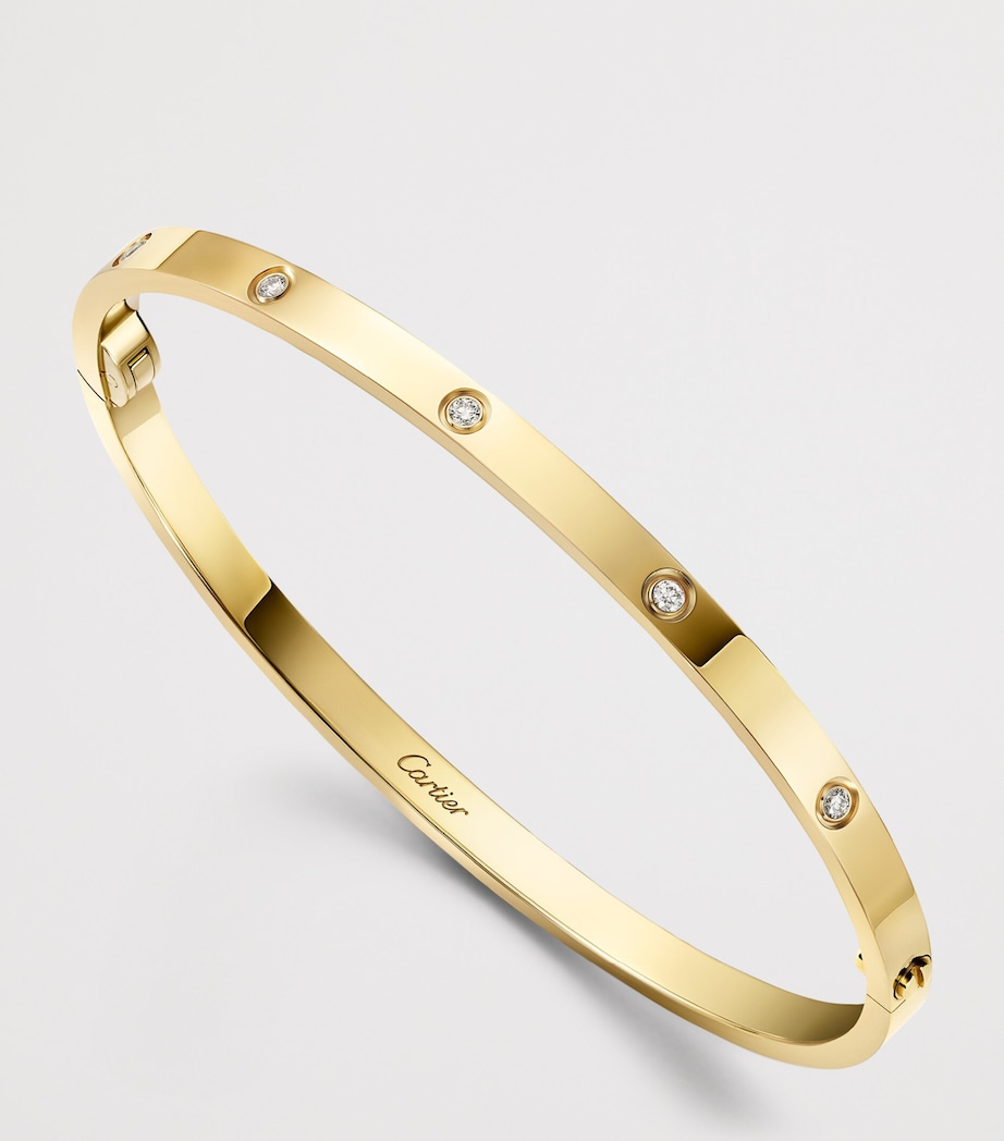Cartier Small Yellow Gold and Diamond LOVE Bracelet Yellow Gold Image 5