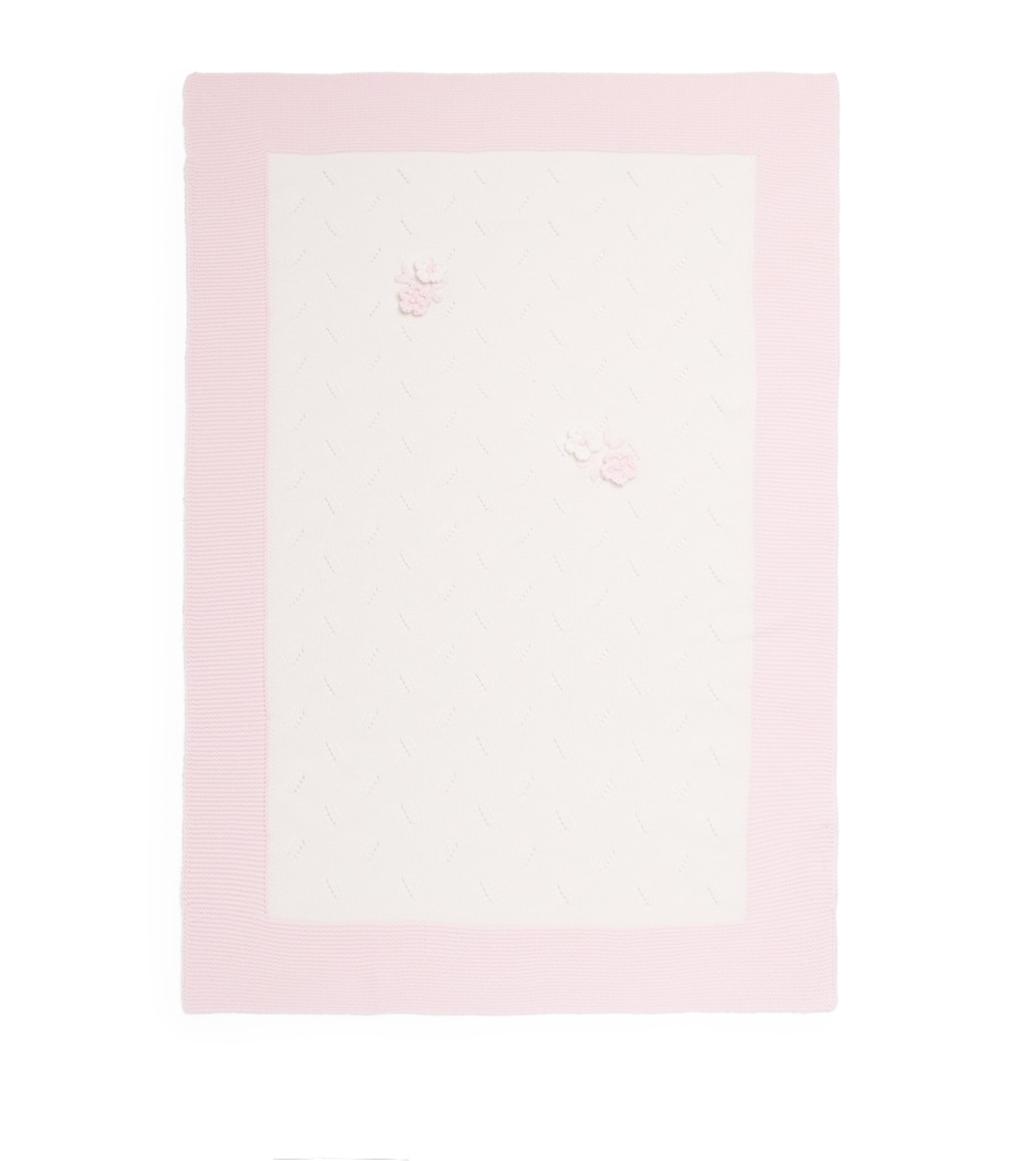 Wool Floral-Appliqué Blanket (60cm x 90cm) BL Image 1