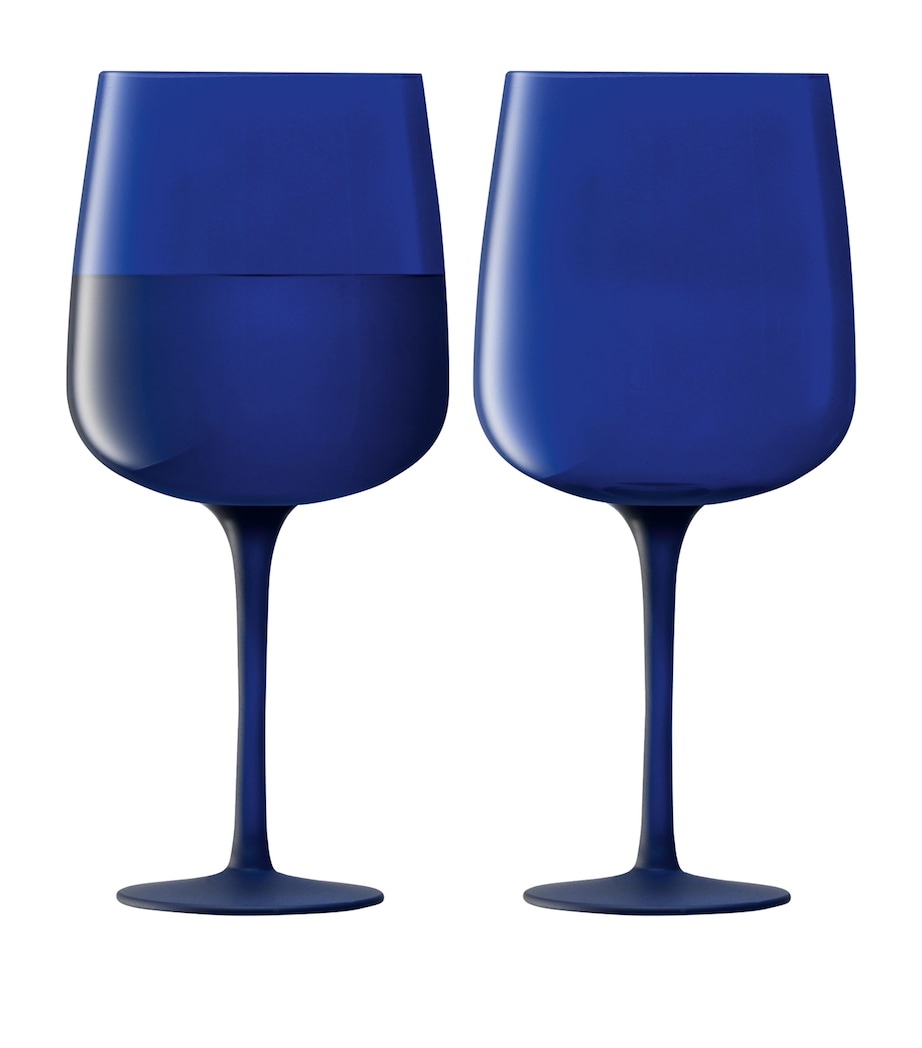 Set of 2 Arc Contrast Wine Glasses (330ml) BLUE Image 1