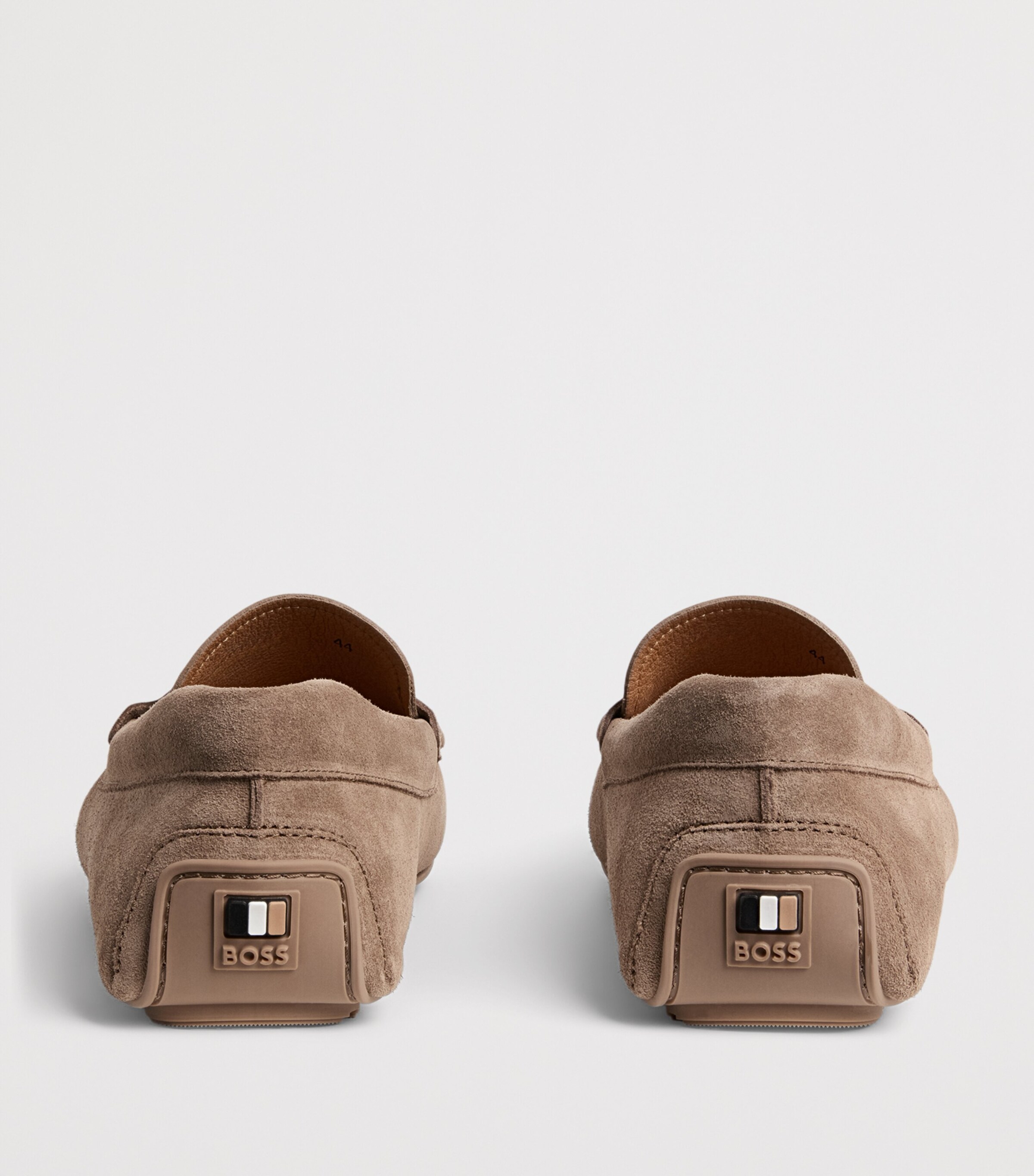 BOSS Suede Noel Driving Shoes Medium Beige Image 5