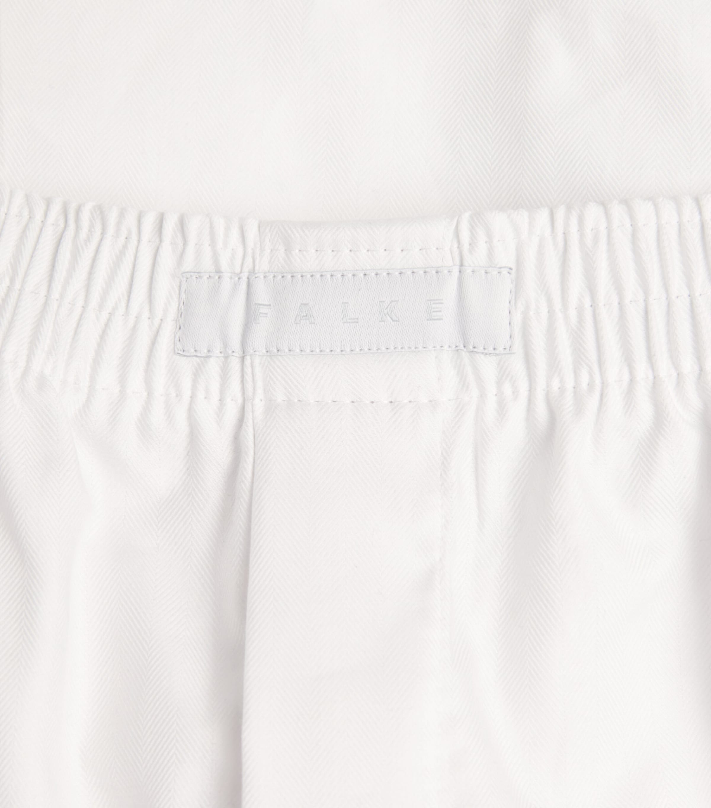 Falke Mens Cotton Woven Boxer Shorts White Image 5