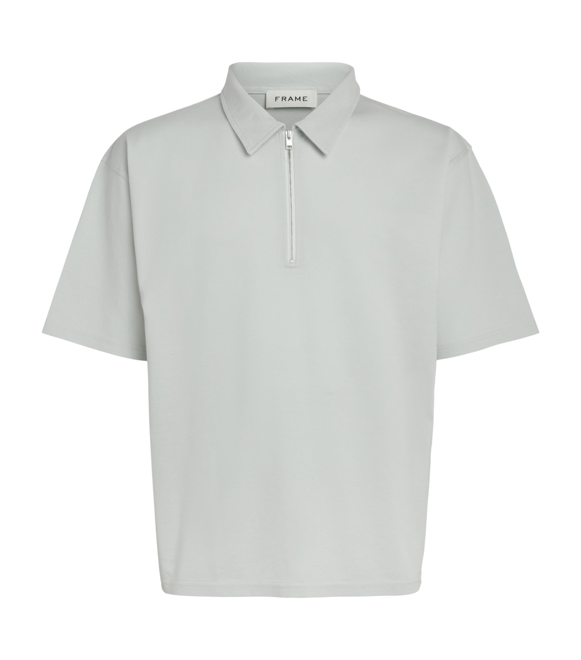 FRAME Mens Cotton Piqué Polo Shirt Palb Image 1