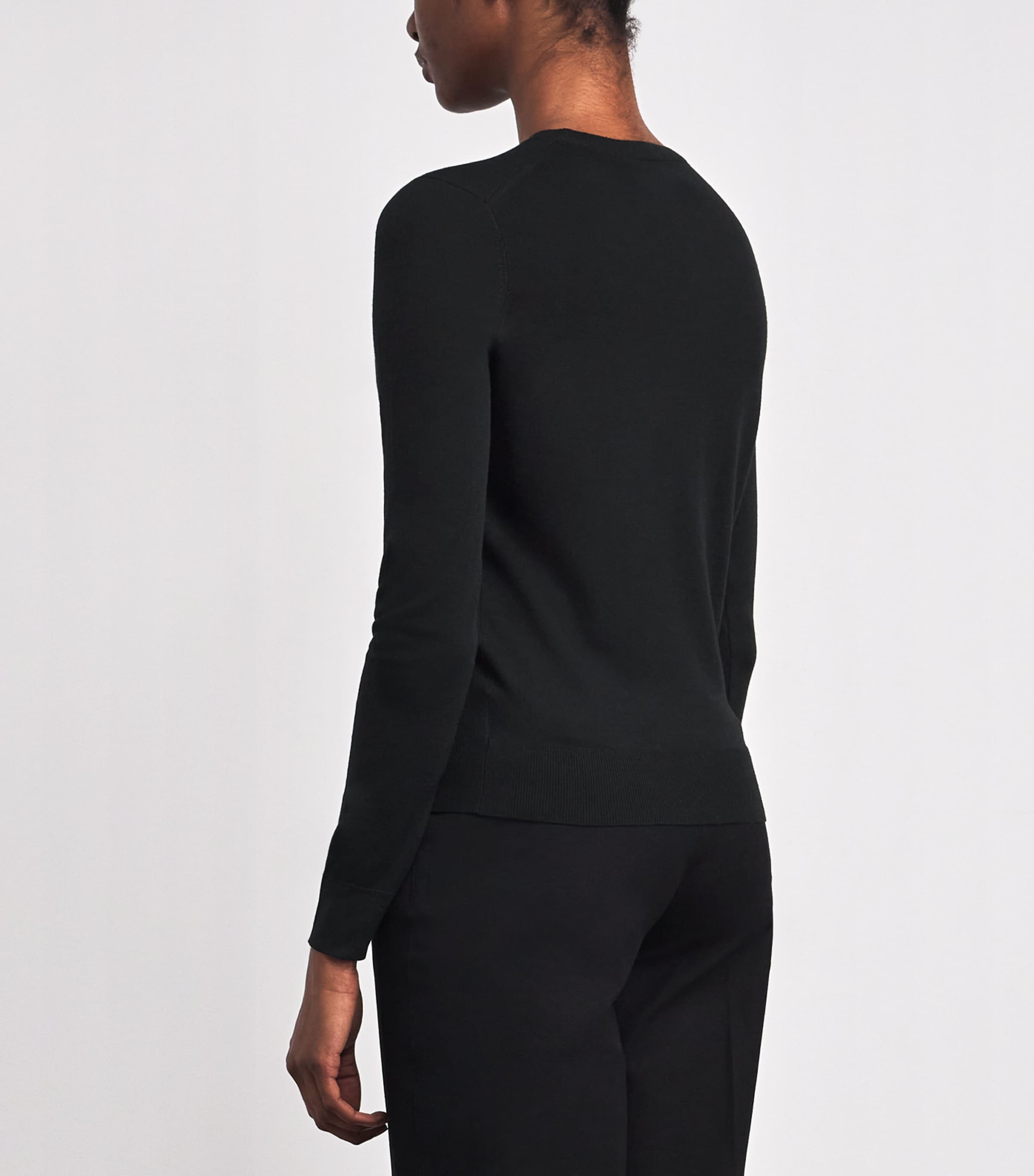 Wool Long-Sleeve T-Shirt BLACK Image 4