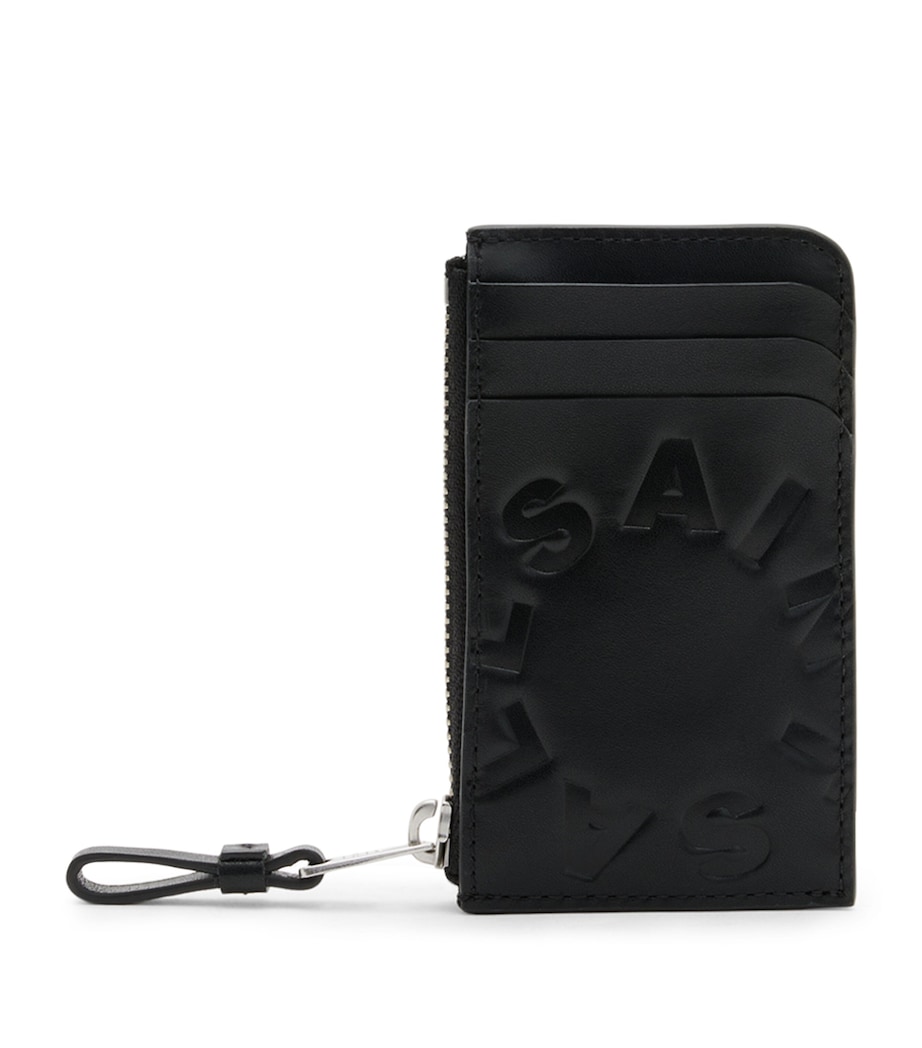 Leather Tierra Isamu Card Holder BLACK Image 1