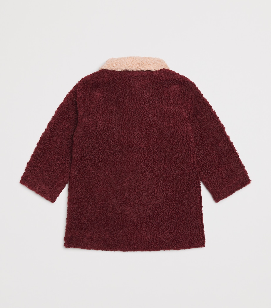 Fleece Calin Coat (5-10 Years) S10047 CABERNET Image 2
