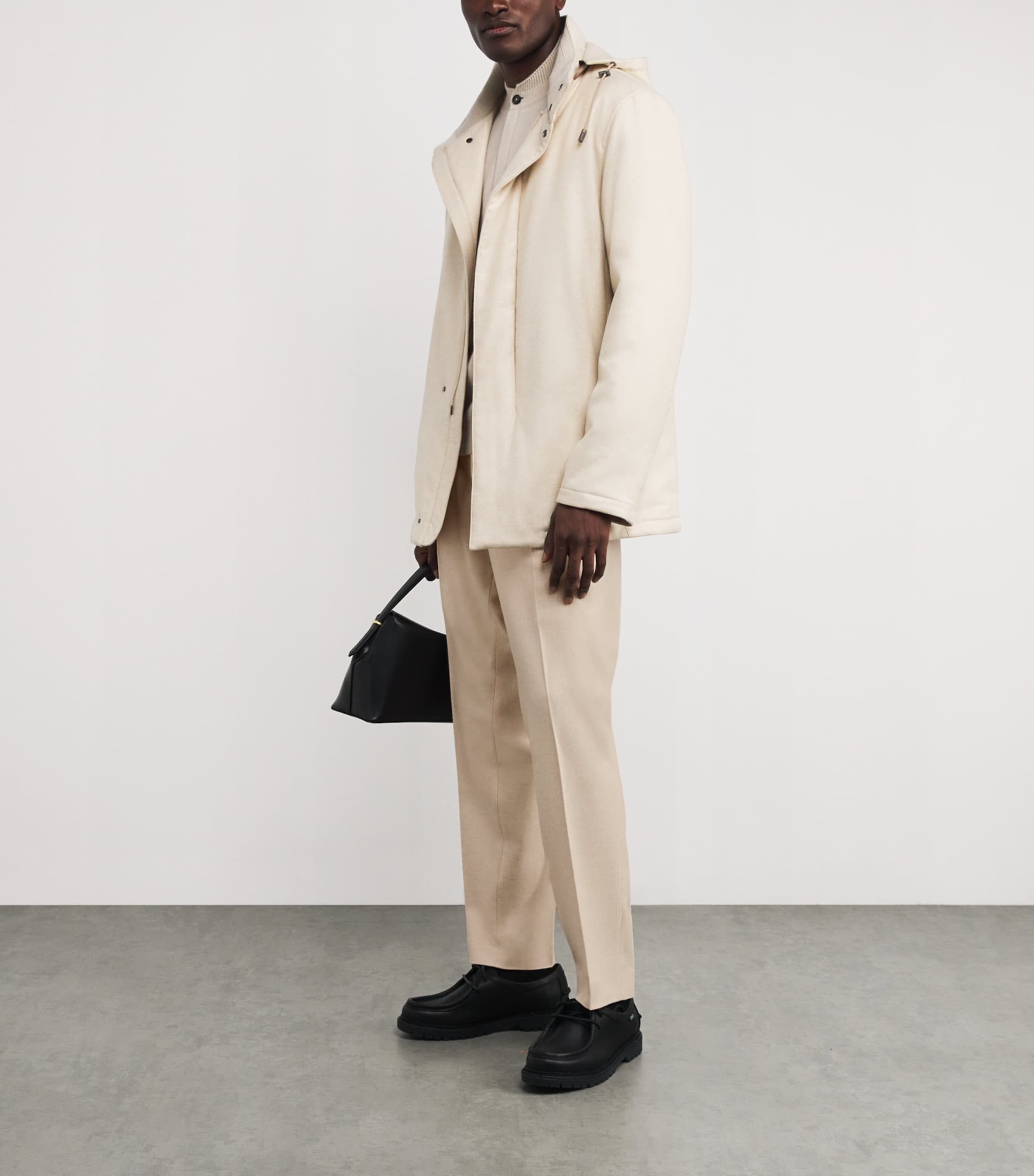 Cashmere Straight Trousers NATURAL WHITE 9009 Image 2