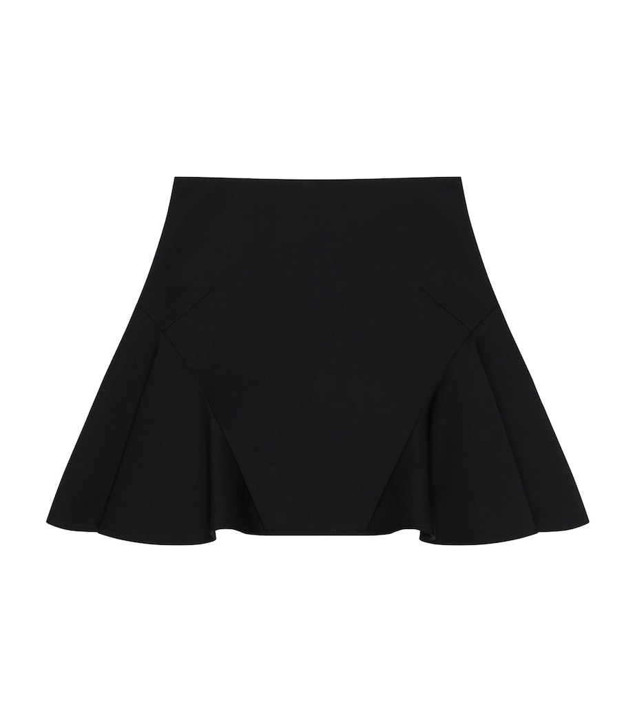 Wool Mini Skirt BLACK Image 1