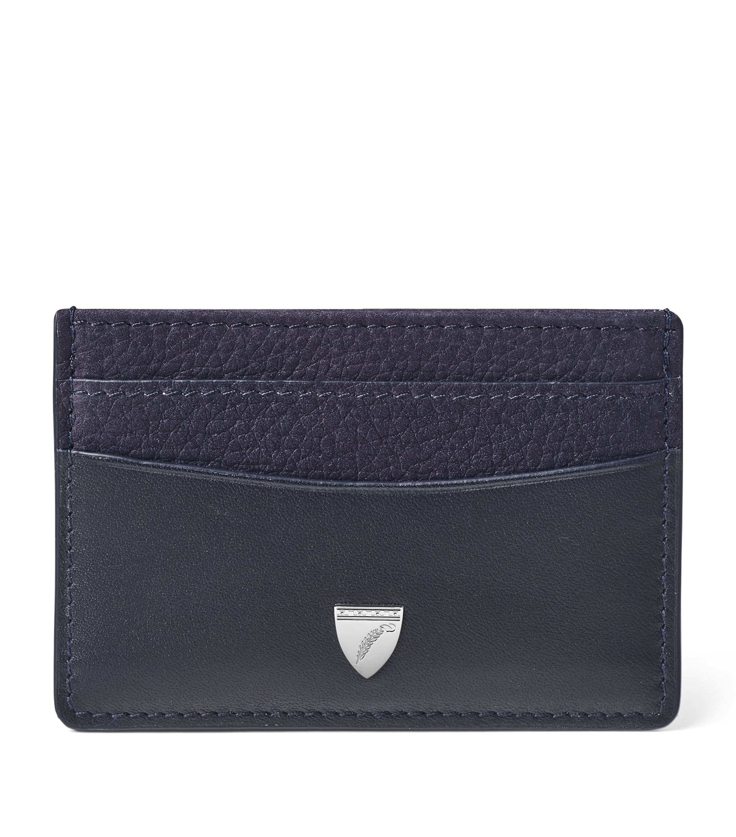 Aspinal Of London Saffiano Slim Cardholder In Navy