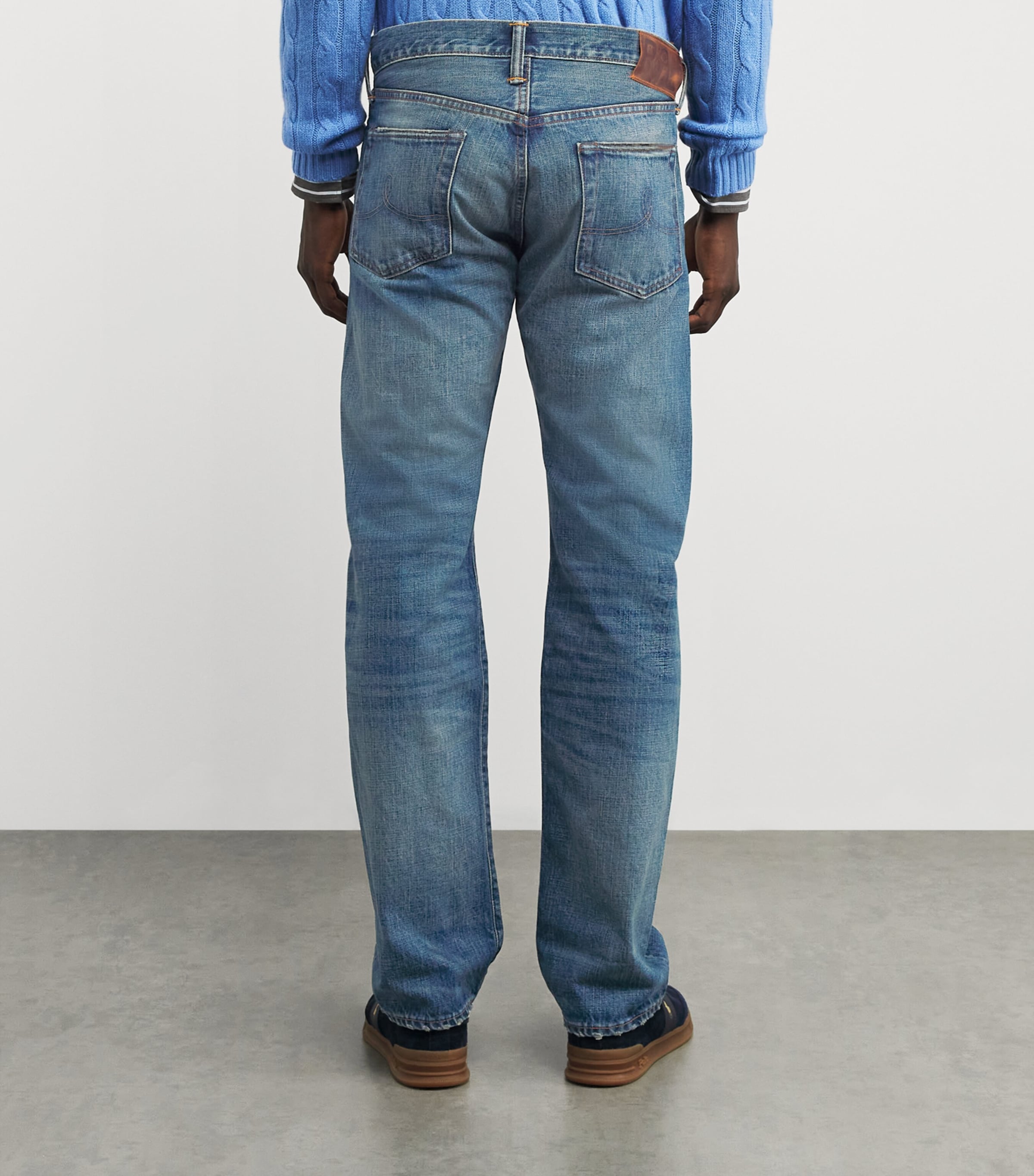 Double RL Straight Jeans BLUE Image 4