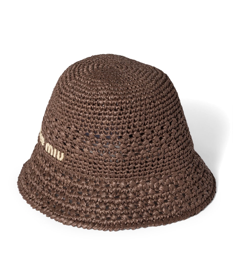 Raffia Logo Bucket Hat F0966 Image 1