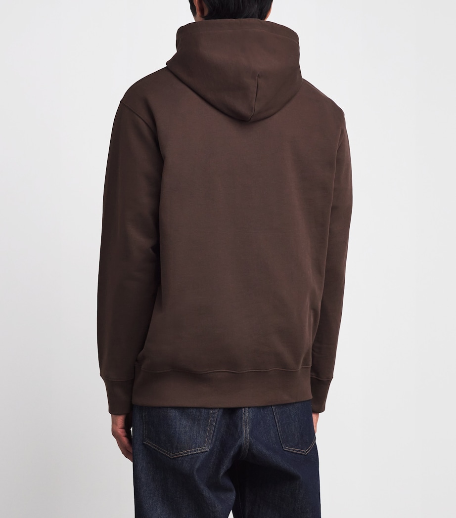 Organic Cotton Hoodie SEAL BROWN Image 4