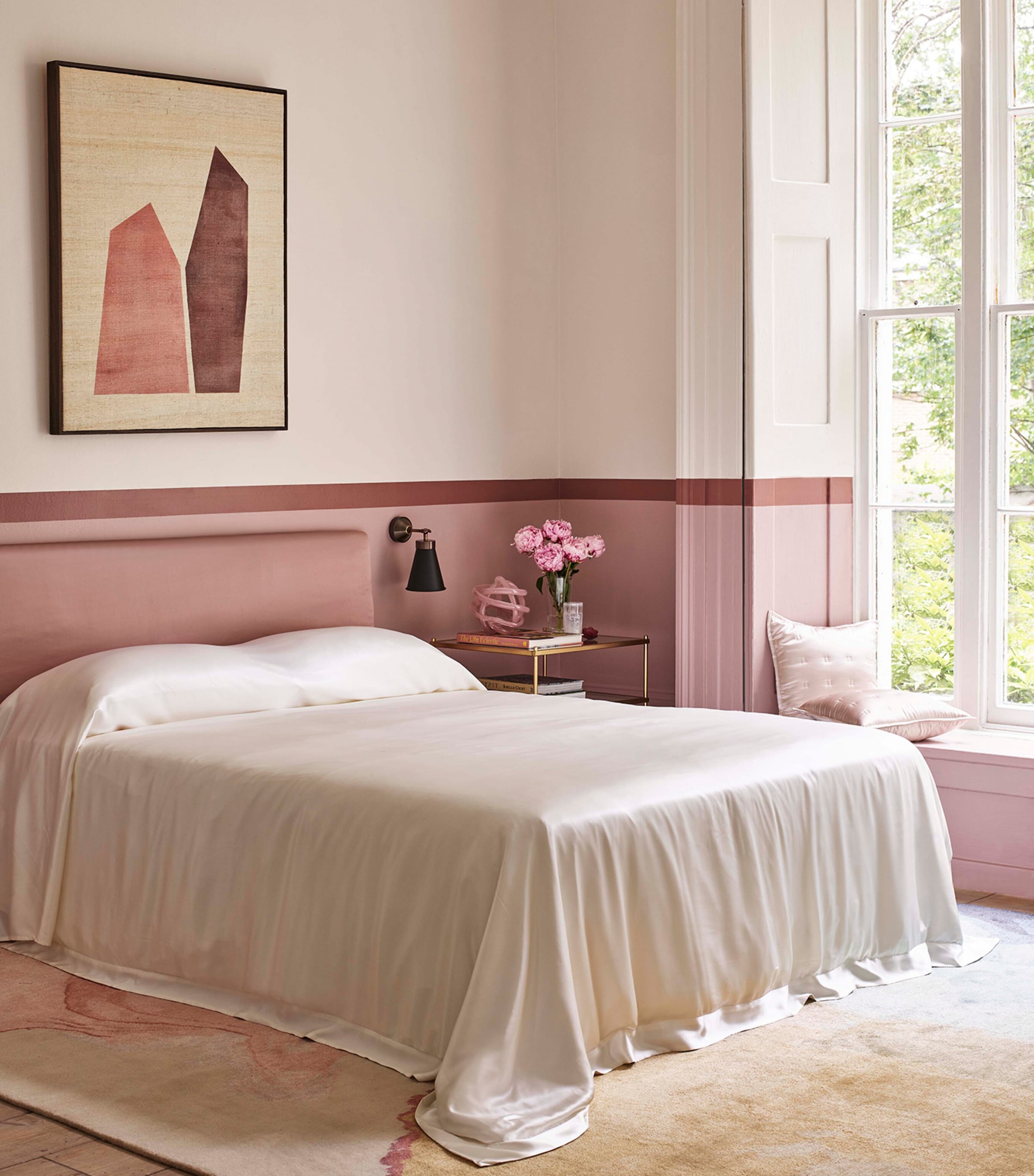 Silk Double Duvet Cover (200cm x 200cm) IVORY Image 3