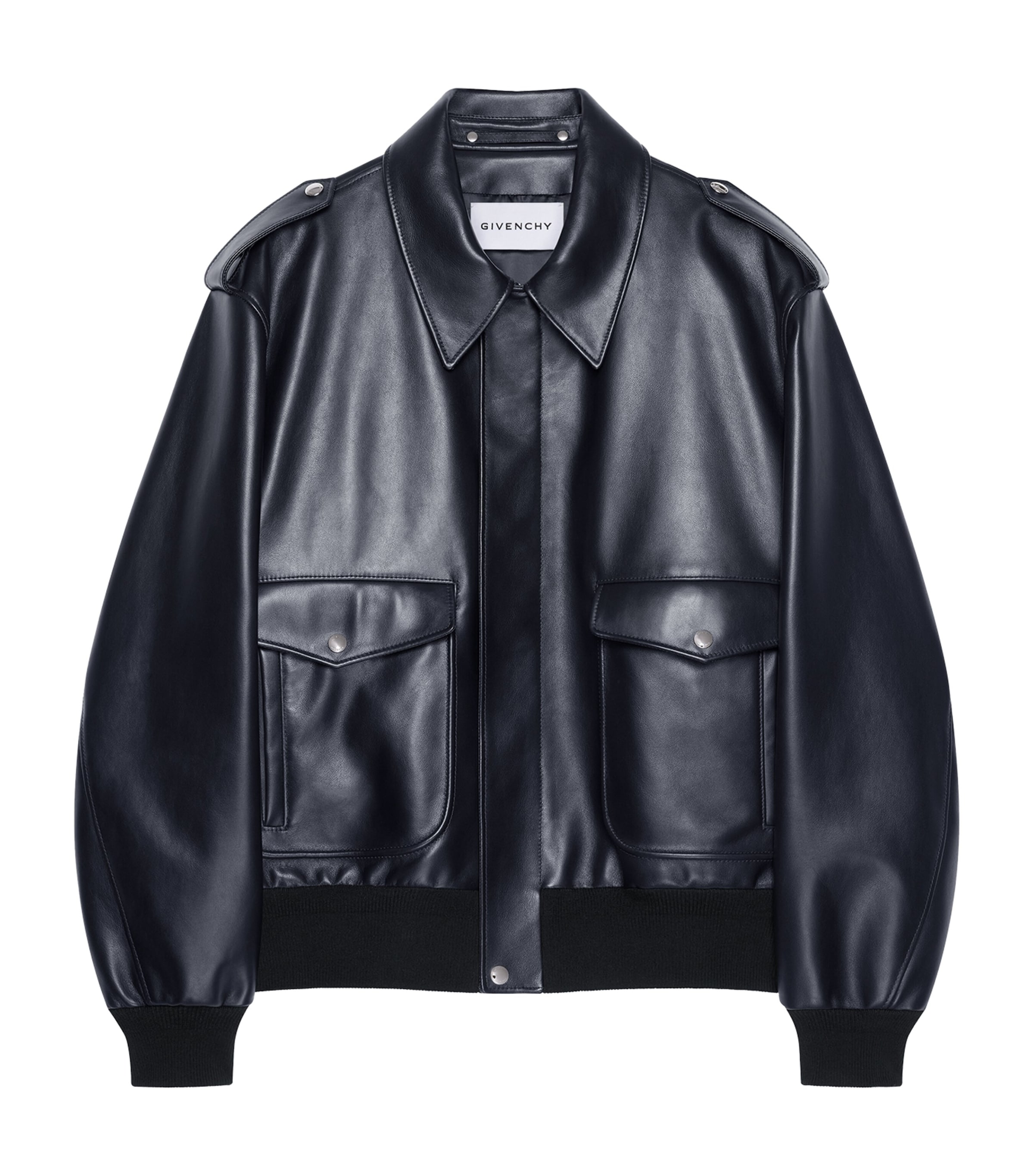 ジャケット・アウター GIVENCHY JACKET Givenchy Navy Leather Bomber Jacket | Harrods UK