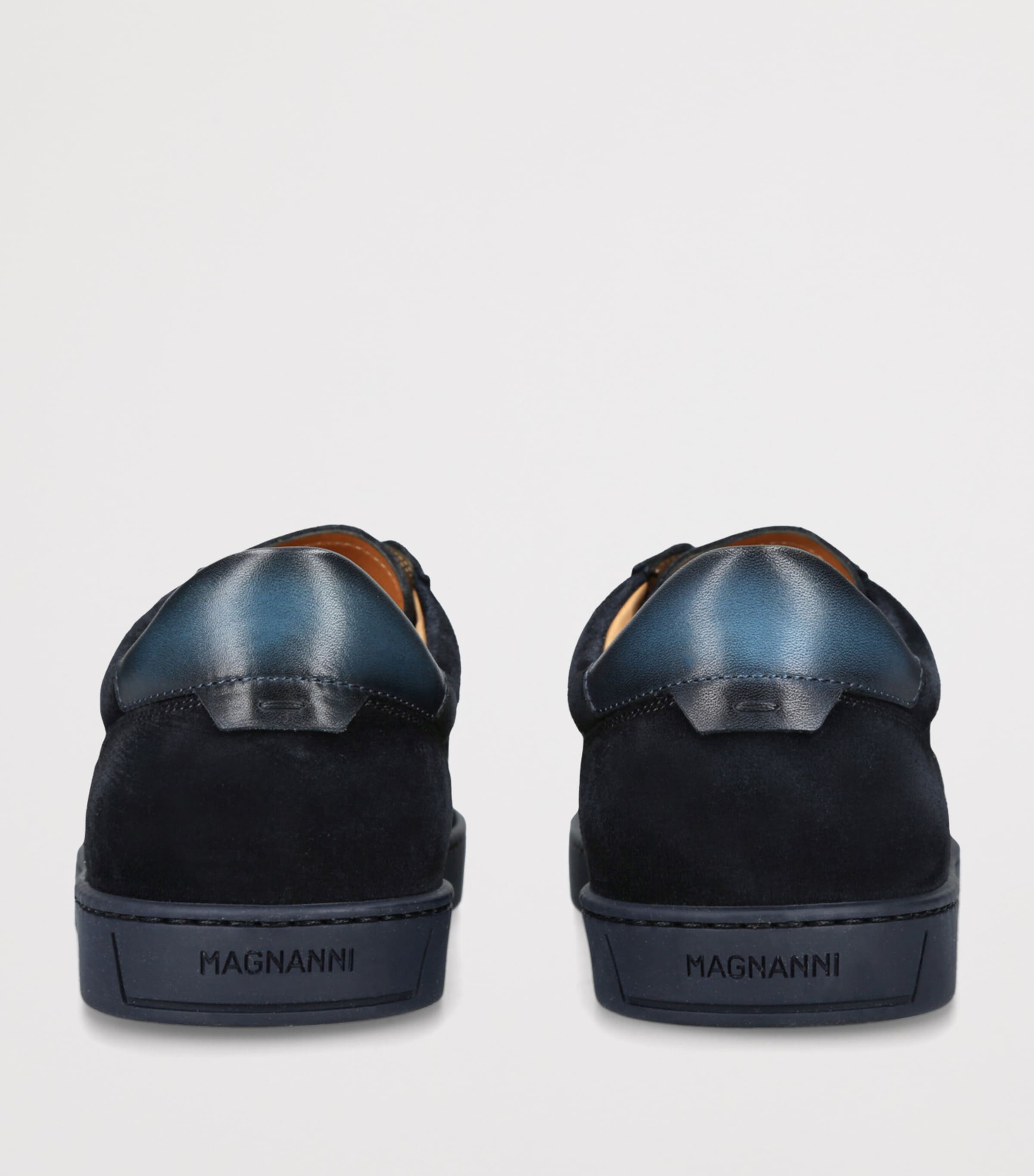 Leather Slip-On Sneakers NAVY Image 2