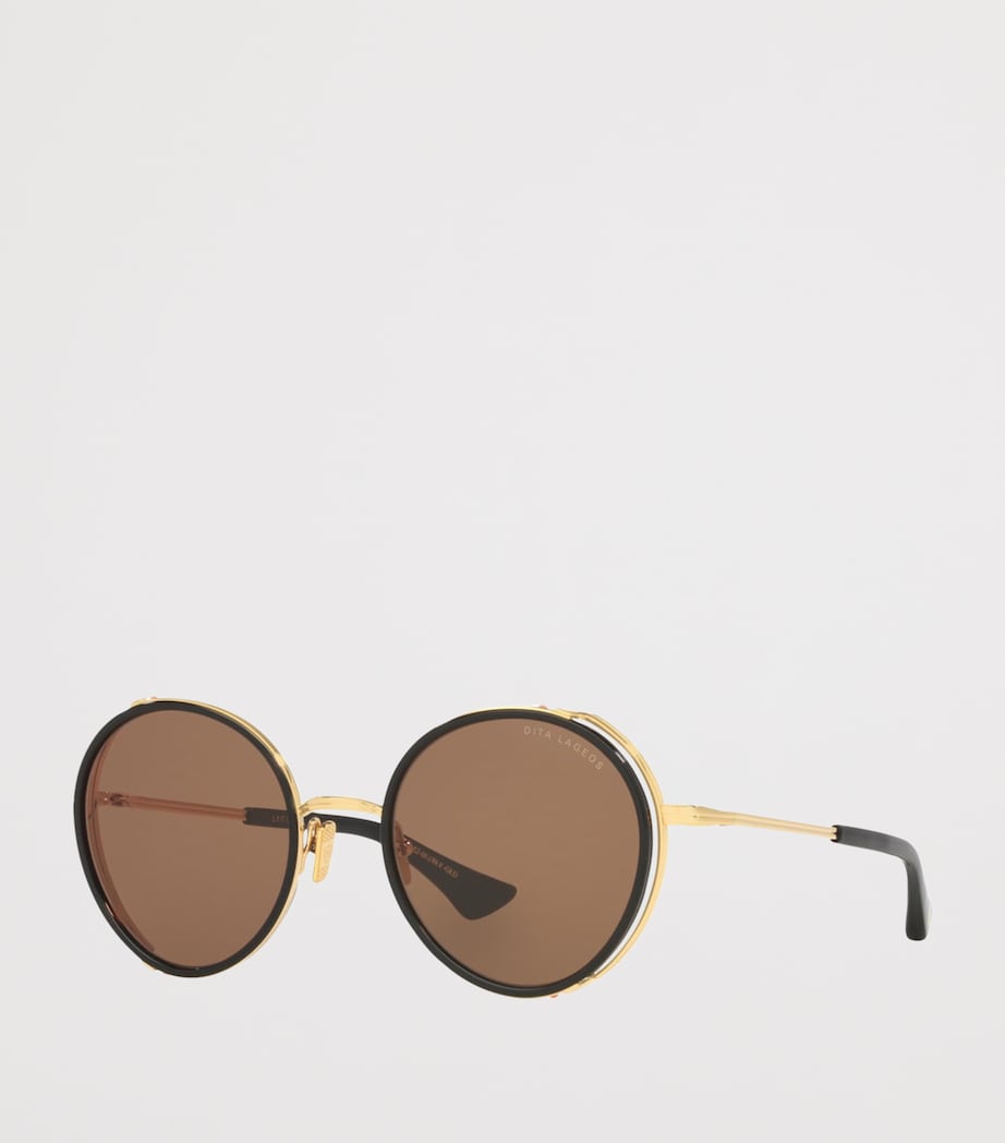 DITA Lageos Round Sunglasses Gold Image 2