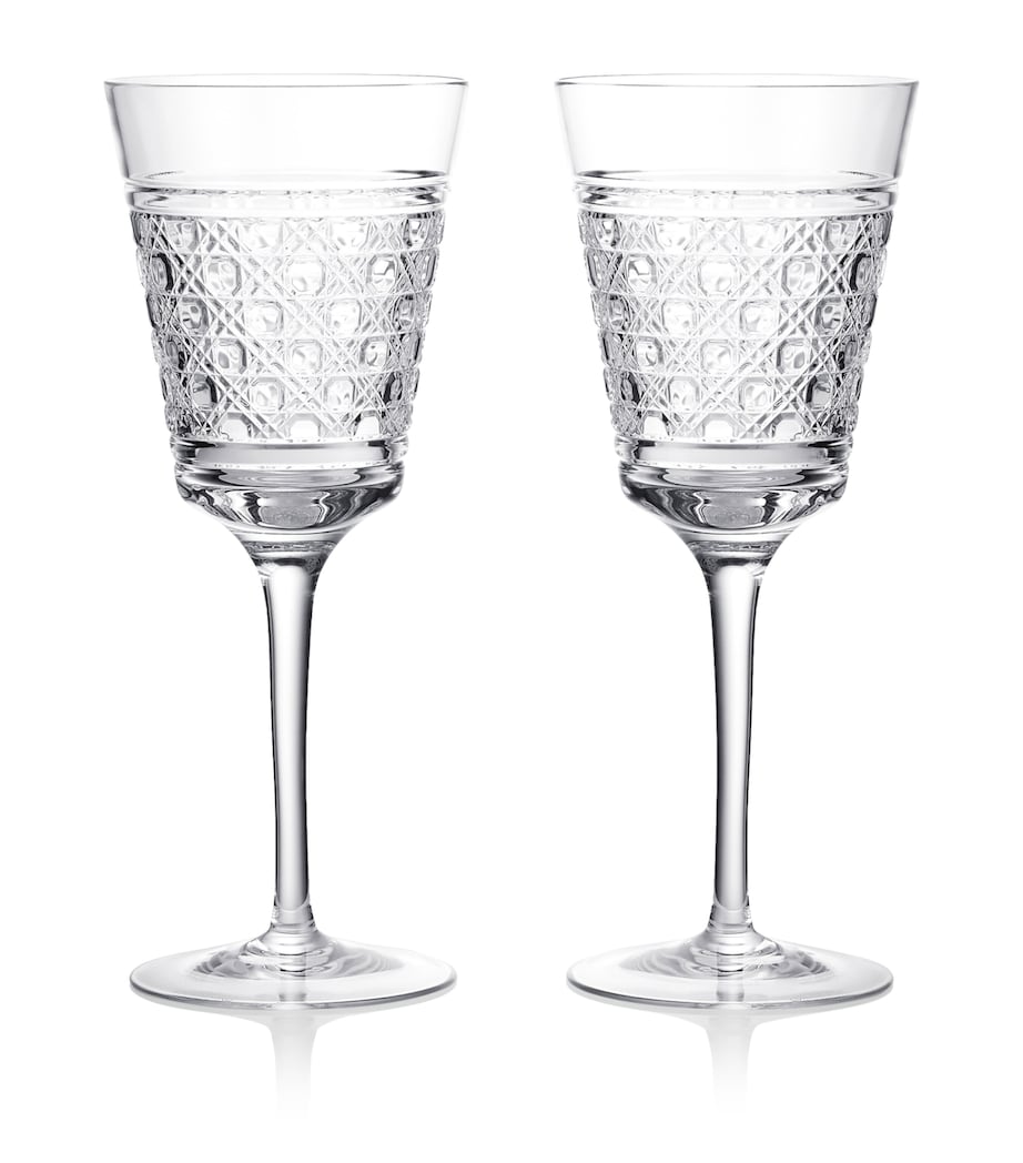 Set of 2 Crystal Red Wine Goblets (384ml) CLEAR Image 1