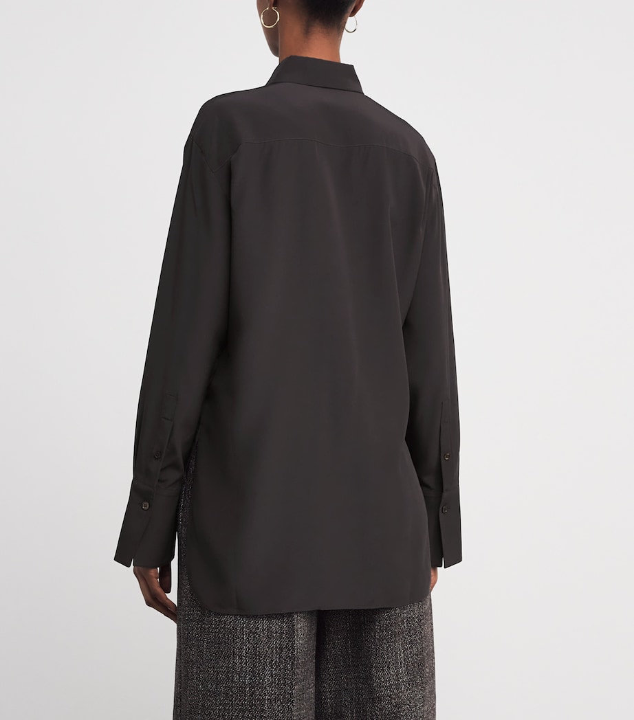 Silk Joe Shirt COCOA Image 4