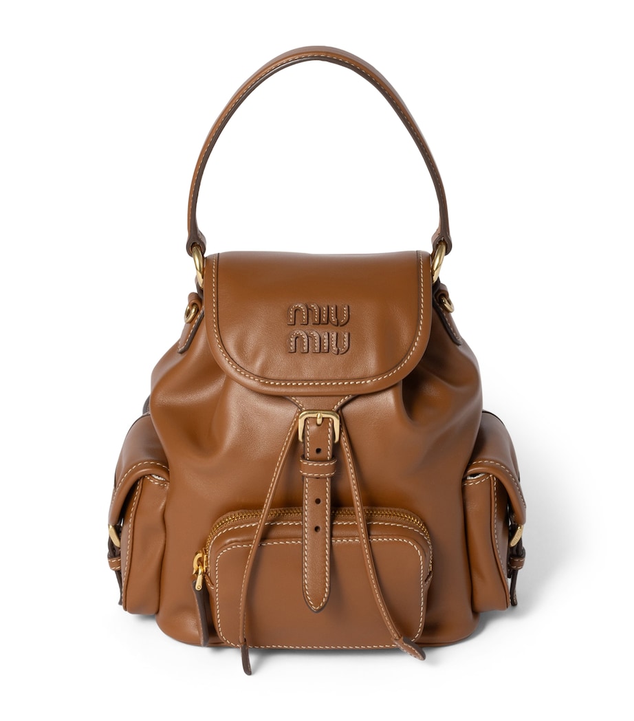 Leather Backpack F0046 Image 1