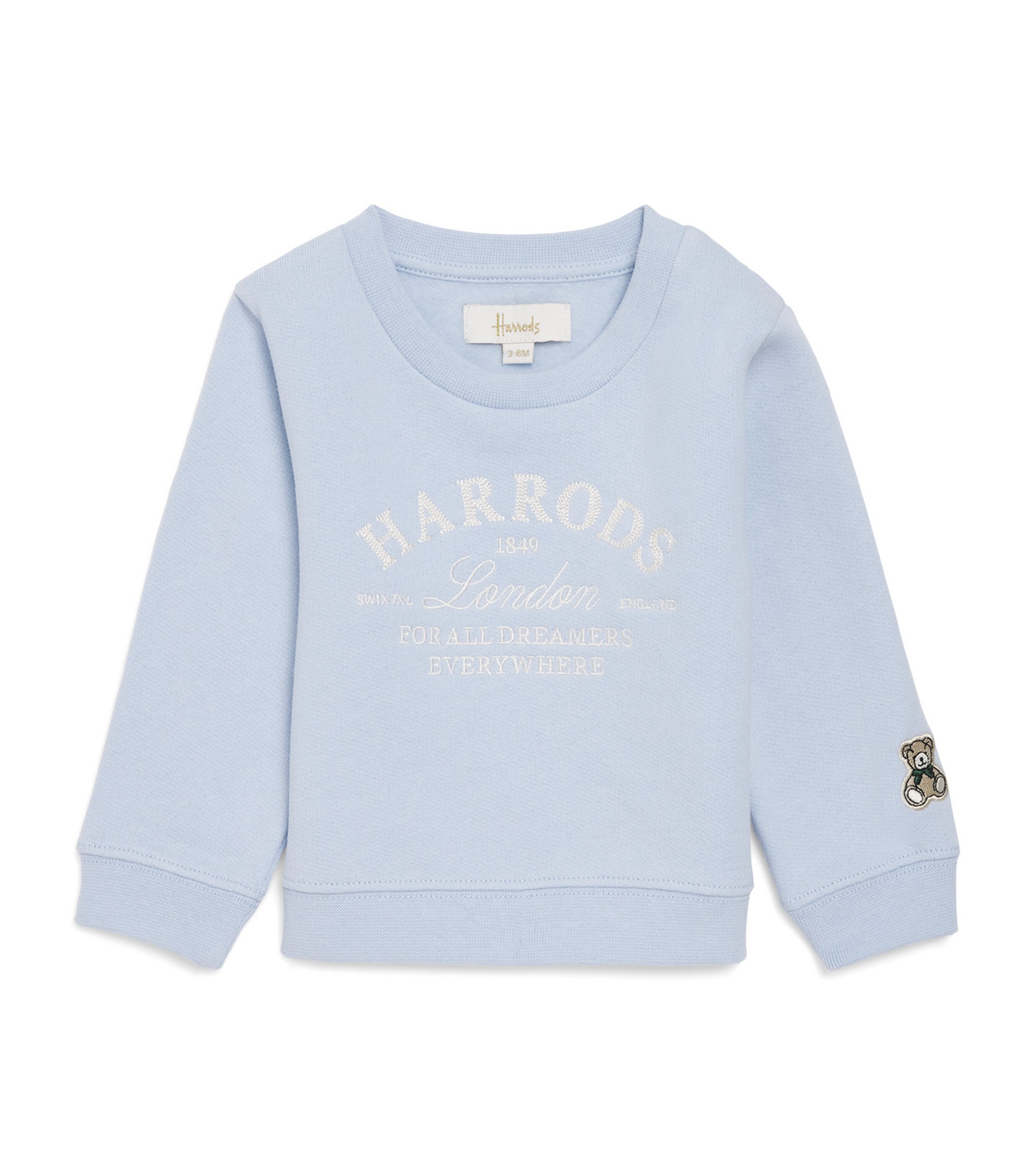 Harrods Cotton Logo Sweatshirt In Blue