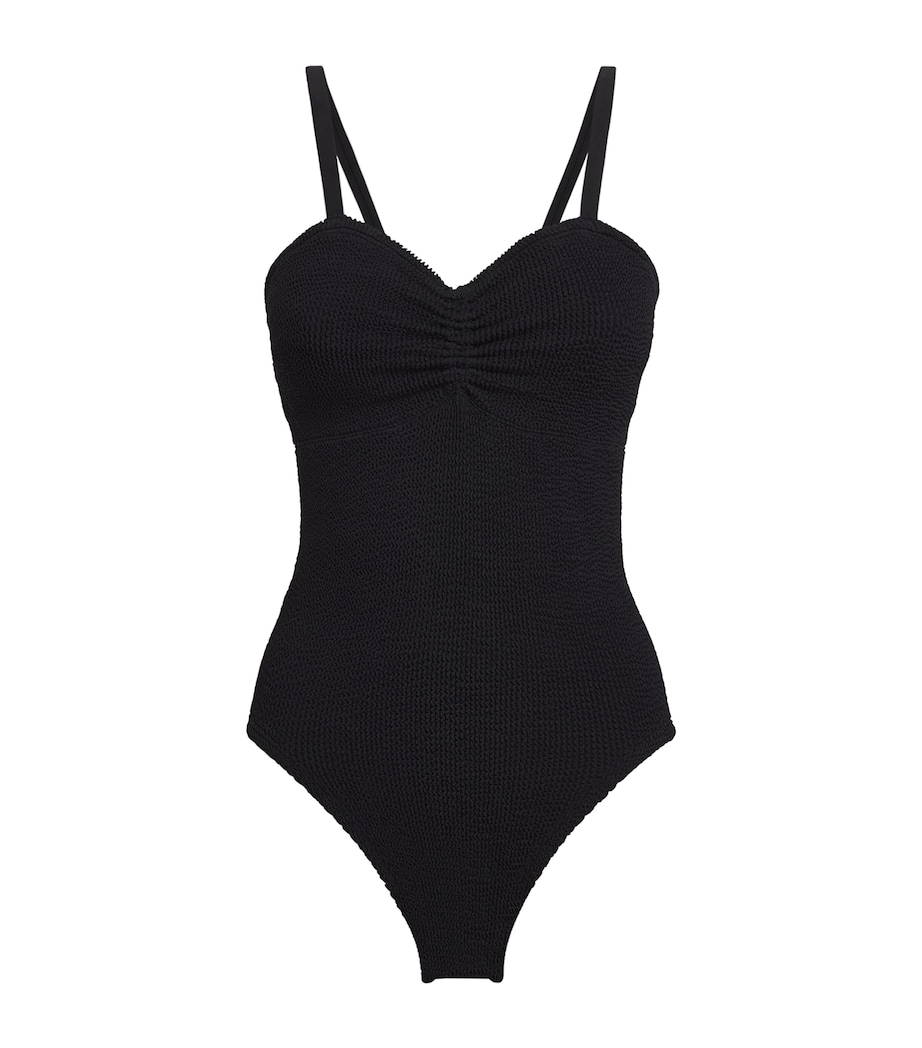 Hunza G Womens Post-Mastectomy Swimsuit Black Image 1