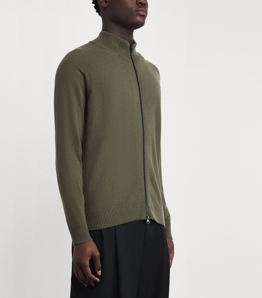 Wool Zip-Up Sweatshirt V0054 Image 3