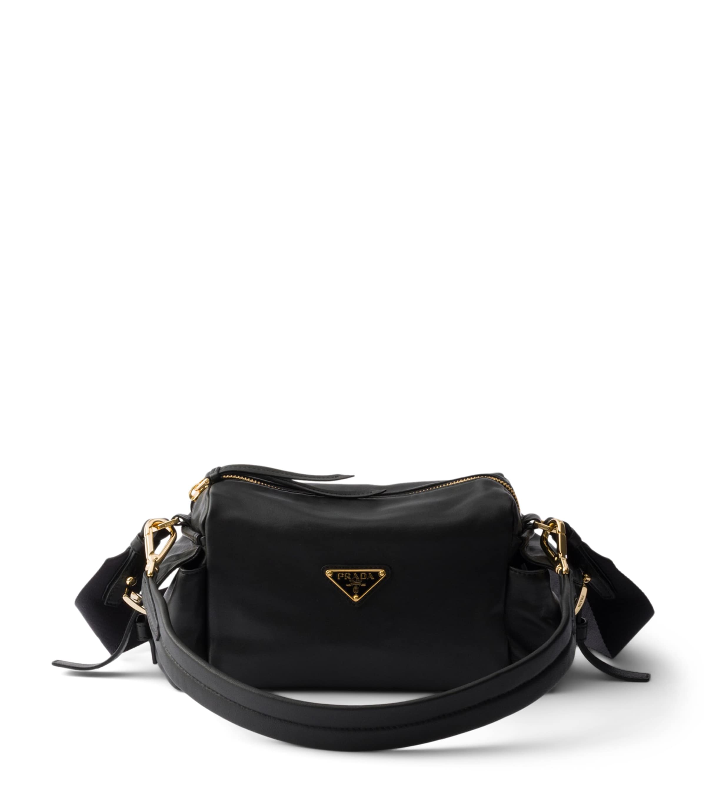 Prada Small Leather Explore Shoulder Bag Black Image 1