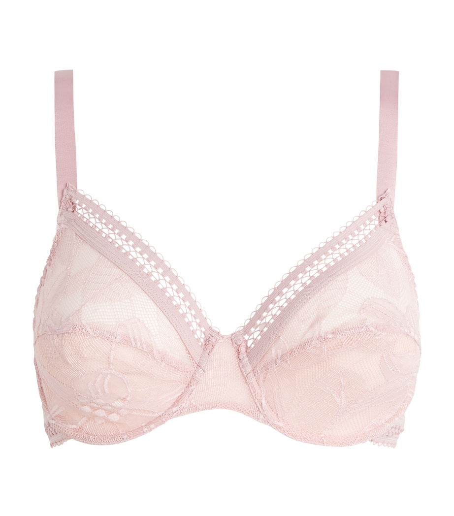 Maison Lejaby Womens Lace Songe Bra Misty Rose Image 1