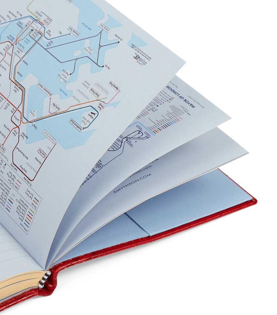 Croc-Embossed Mara Leather A5 Soho Diary 2026 RED Image 7