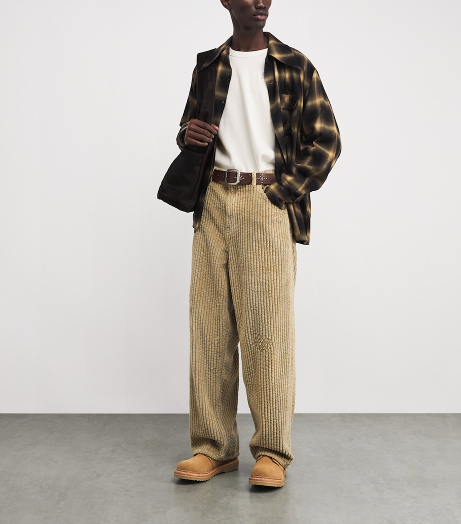 Cotton Waffle-Knit Embroidered T-Shirt WHITE Image 2