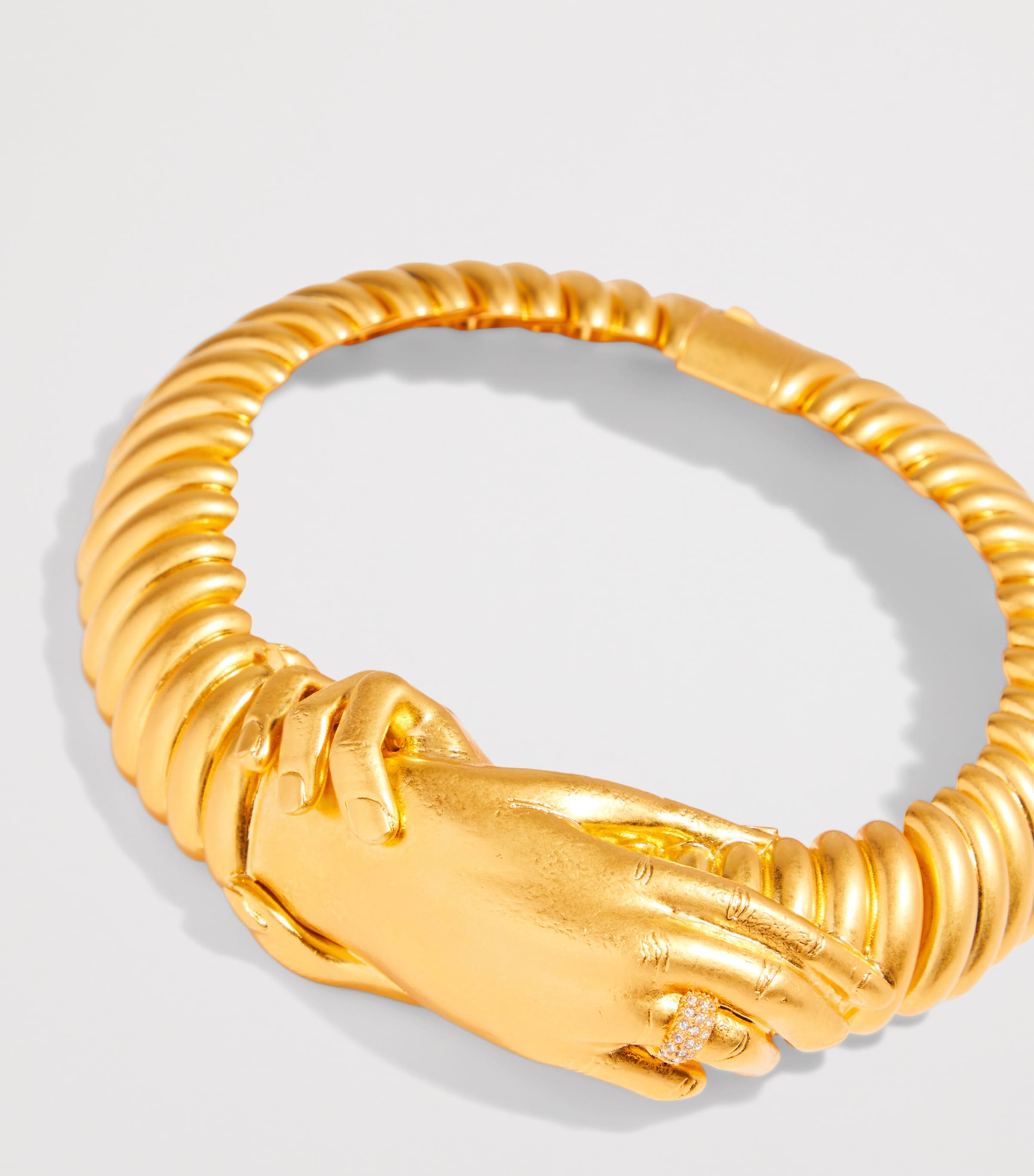 Schiaparelli Hand in Hand Necklace Gold Image 3