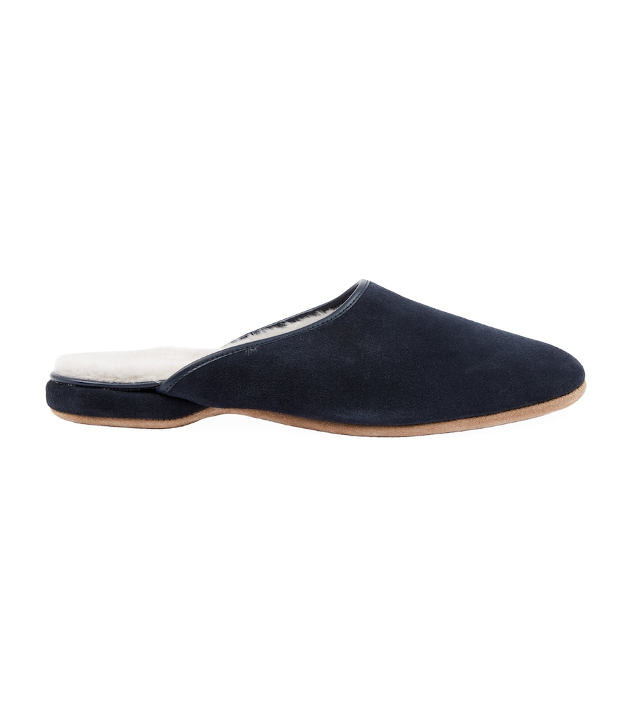 Suede Douglas Slippers NAVY Image 11