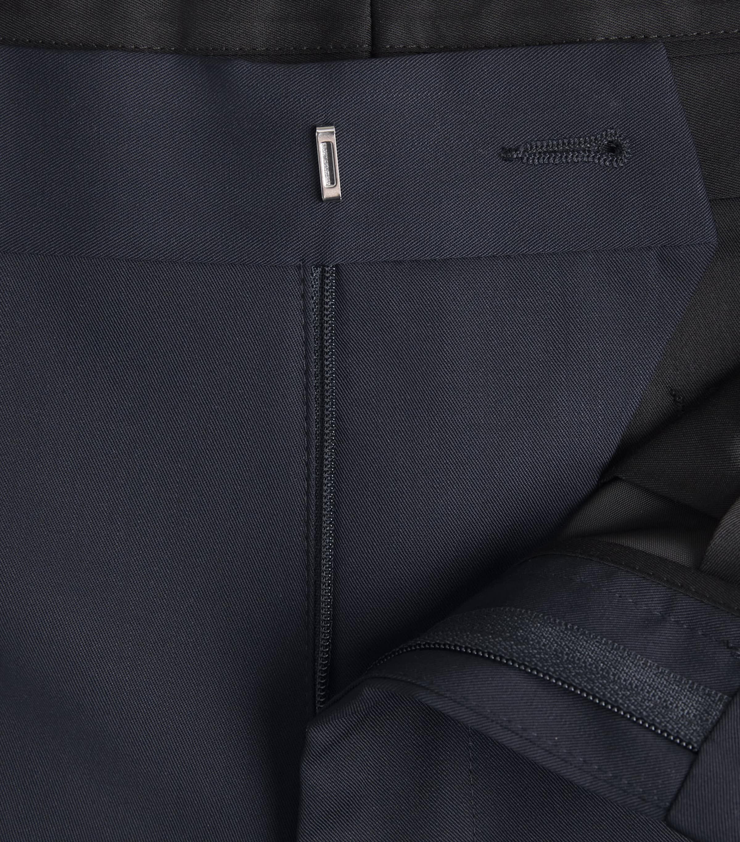 Sandro Paris Mens Virgin Wool Straight Trousers Navy Blue Image 6