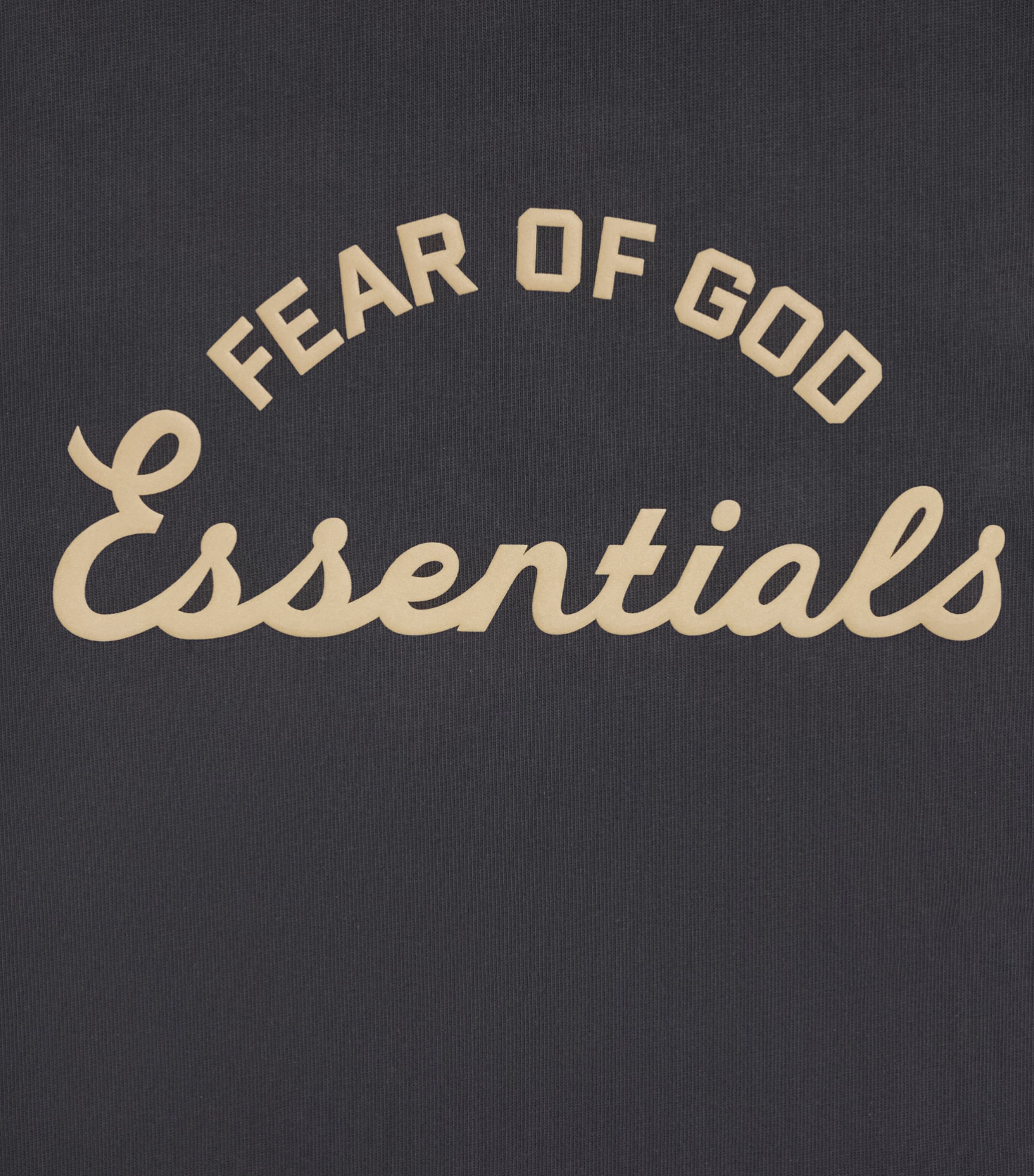 FEAR OF GOD ESSENTIALS KIDS Cotton Logo T-Shirt (2-16 Years) Faded Black Image 3