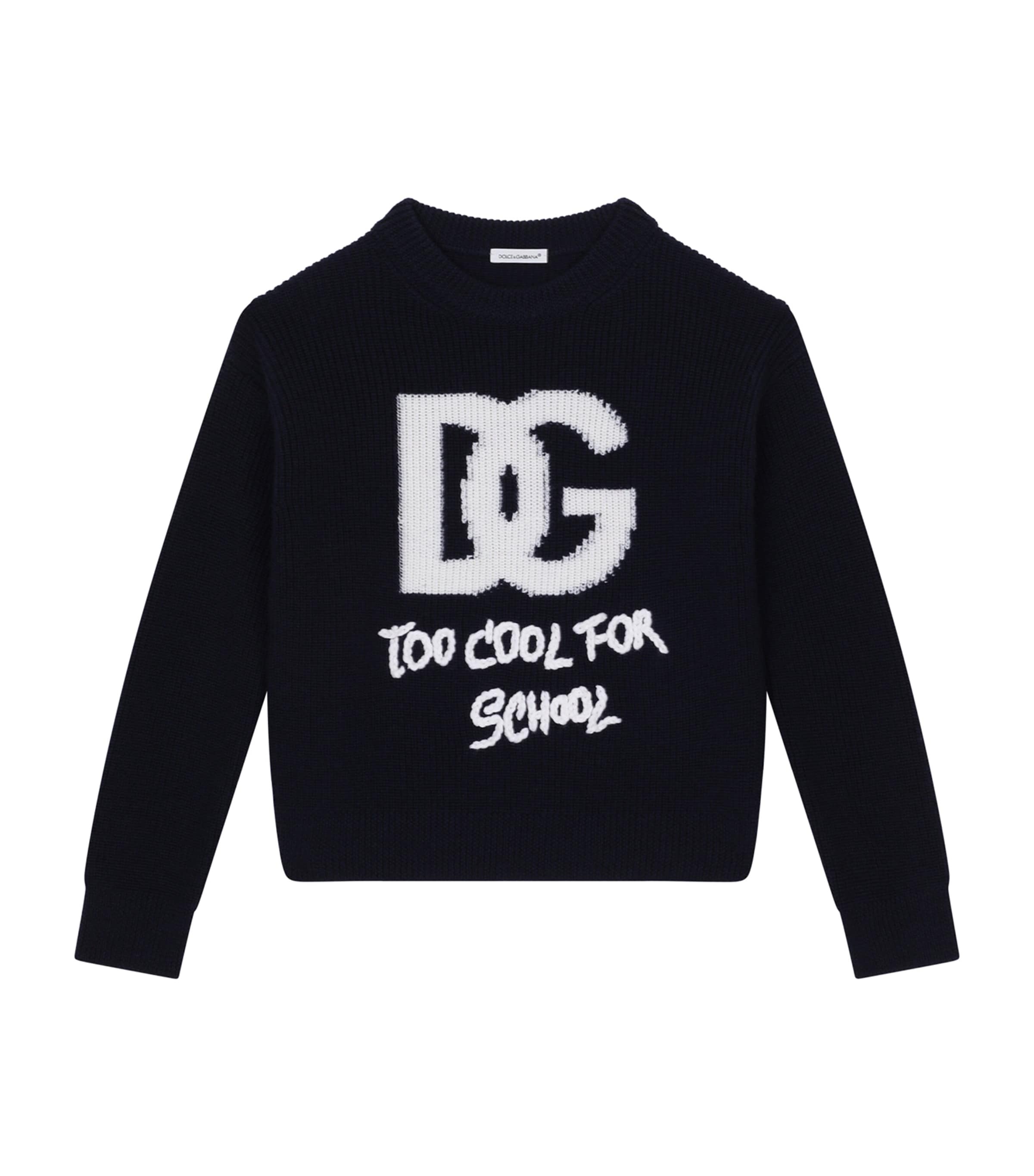 Dolce & Gabbana Virgin Wool Logo Sweater