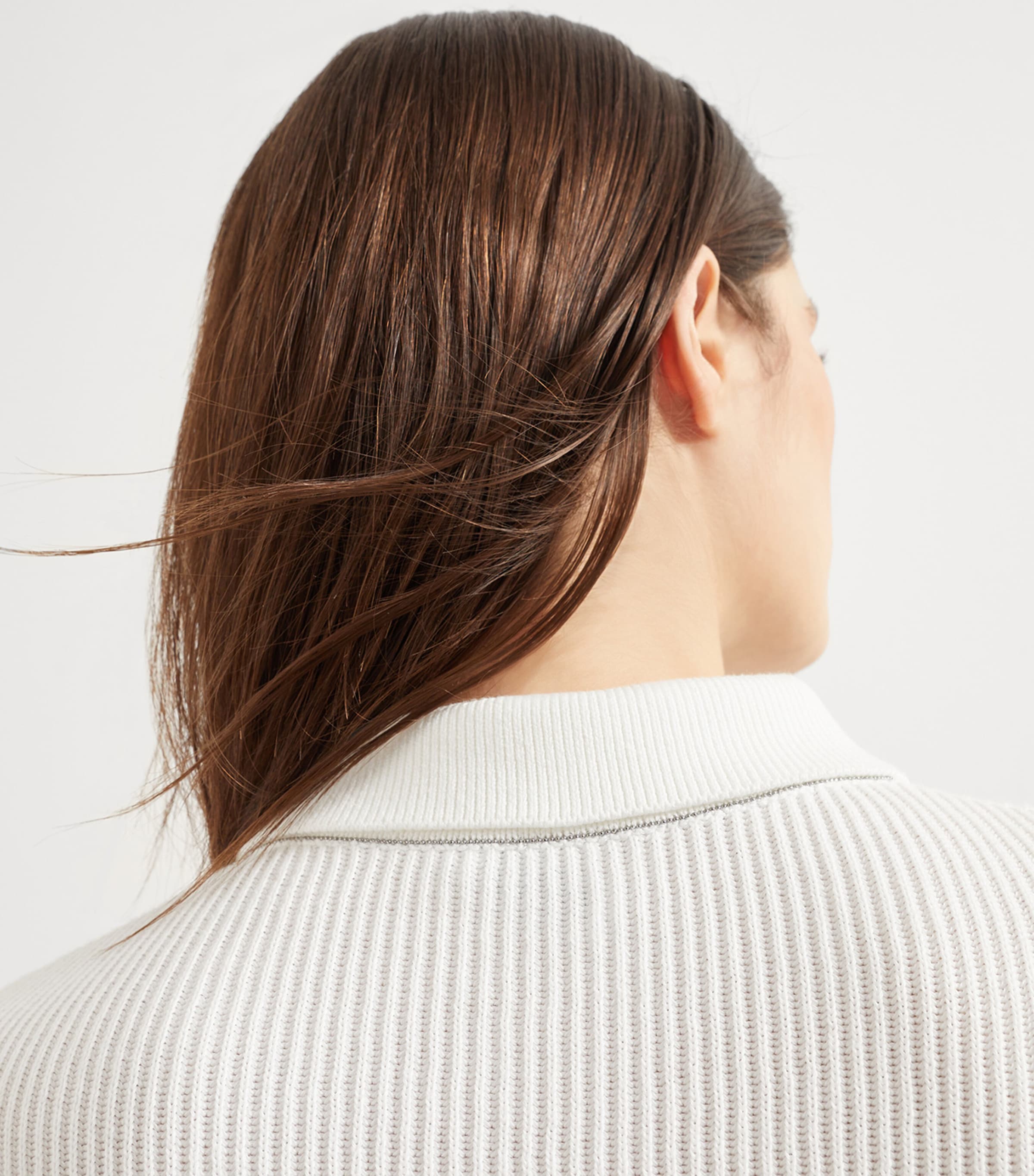 Brunello Cucinelli English Rib-Knit Polo Sweater | Harrods US