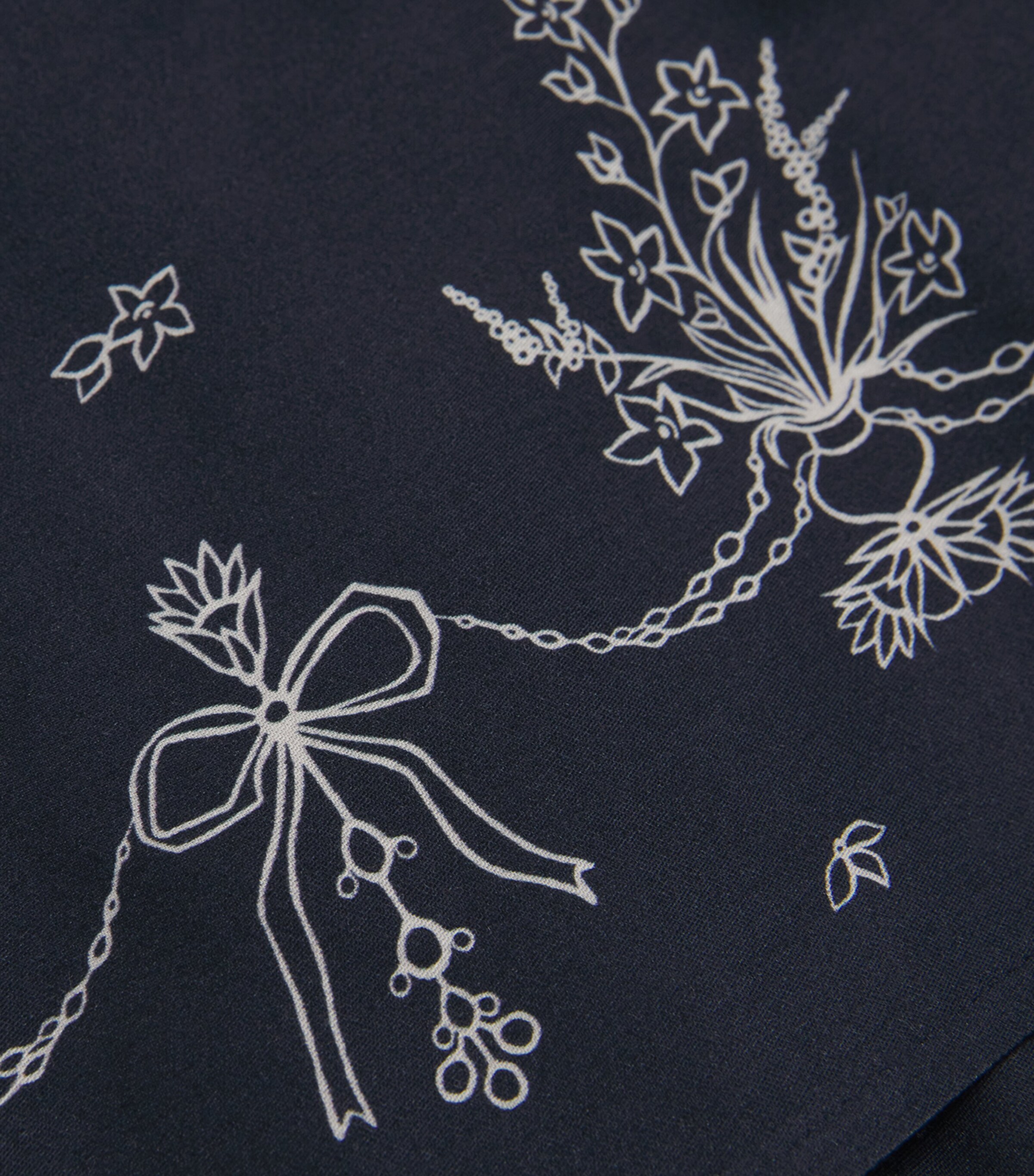 Amiki Jersey Printed Grace Pyjama Set (2-12 Years) Navy Image 4